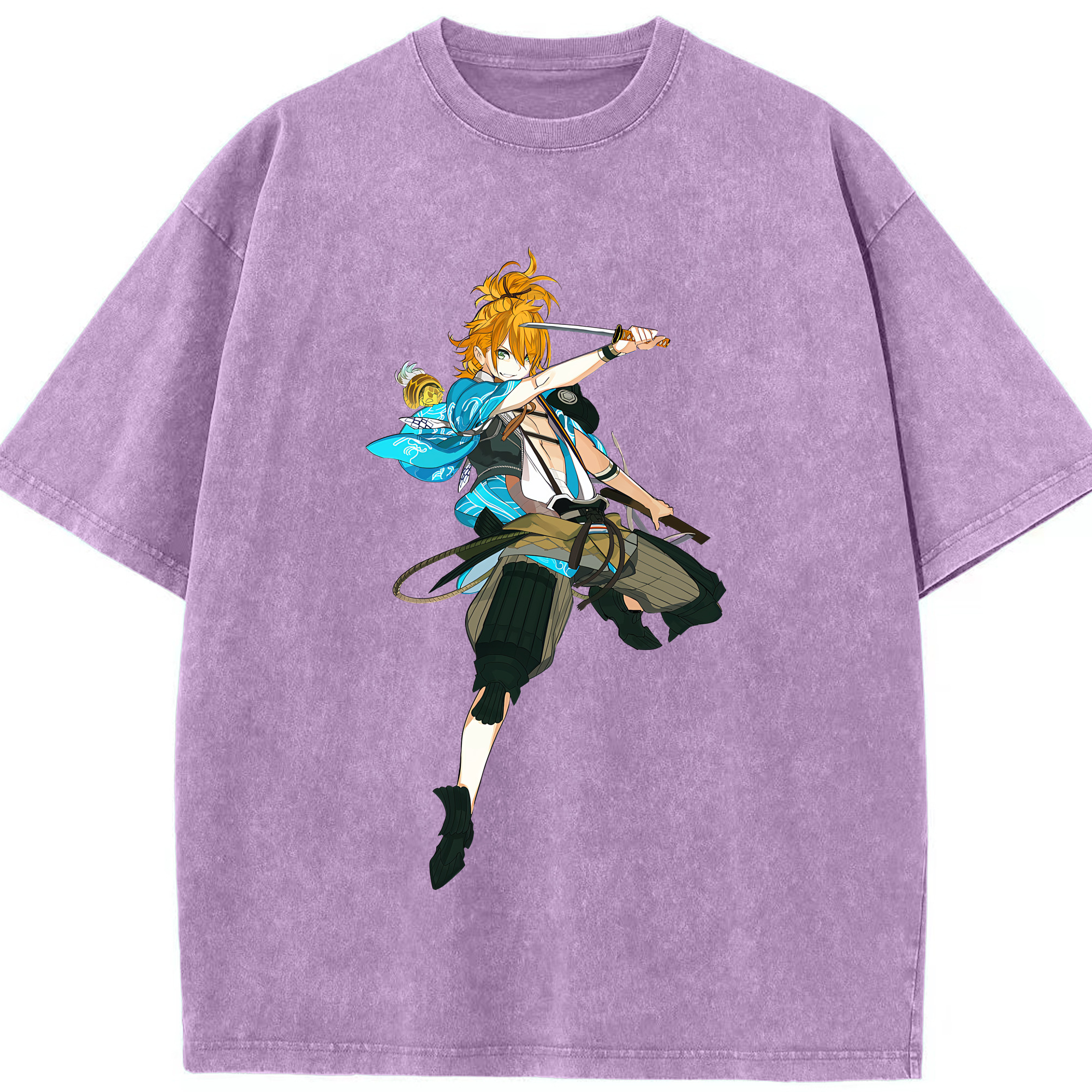 （画像用） 刀剣乱舞 Touken Ranbu 綿100% ヴィンテージ風 半袖Tシャツ（フロントプリント）