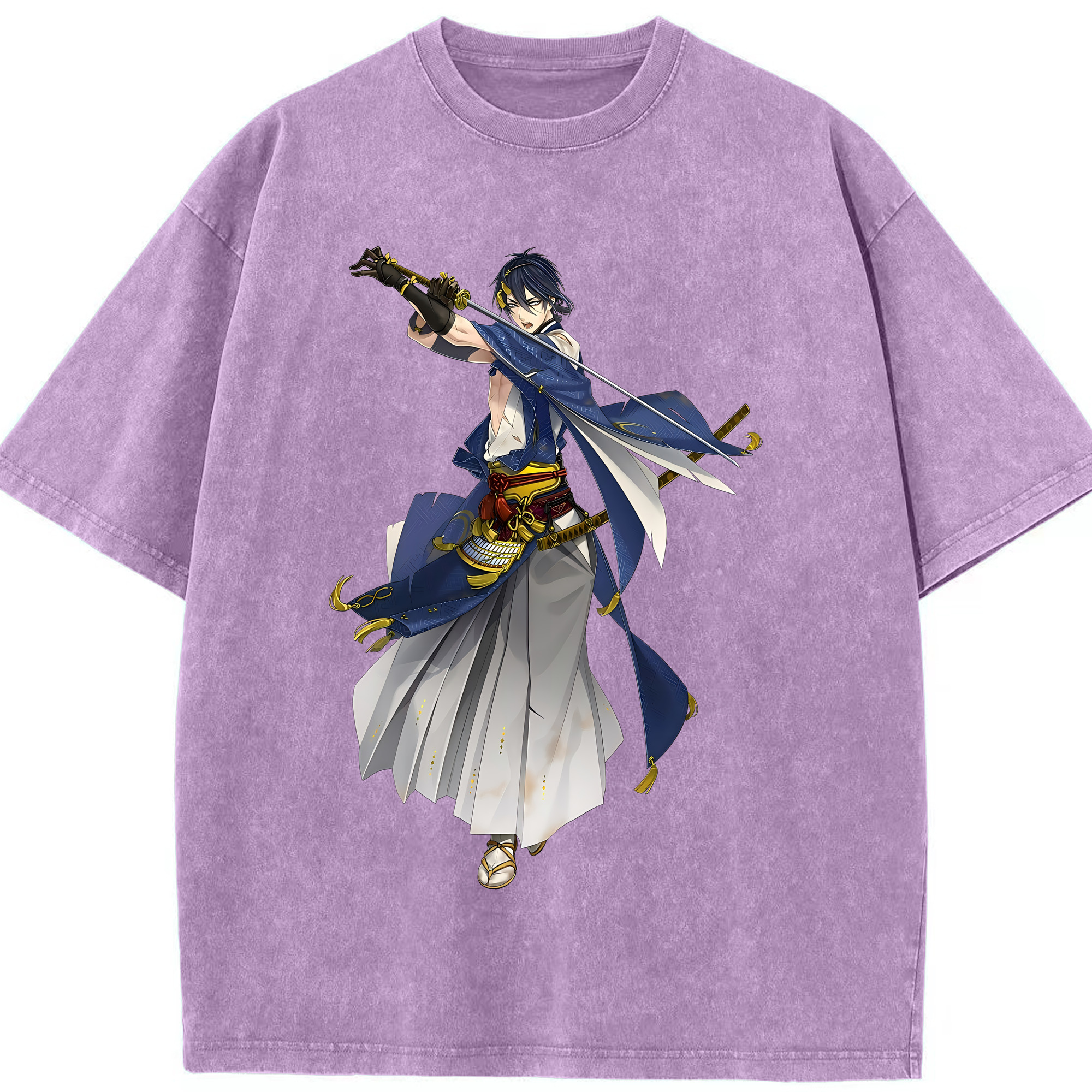 （画像用） 刀剣乱舞 Touken Ranbu 綿100% ヴィンテージ風 半袖Tシャツ（フロントプリント）
