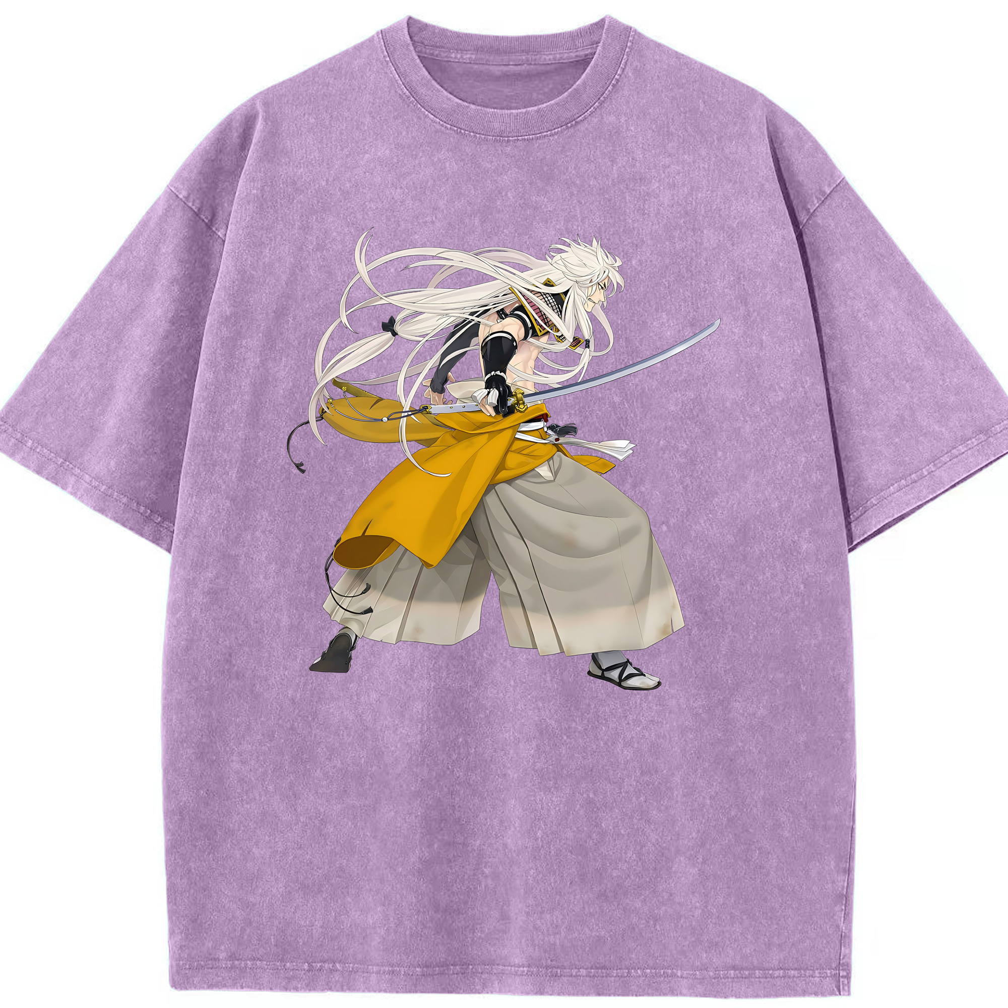 （画像用） 刀剣乱舞 Touken Ranbu 綿100% ヴィンテージ風 半袖Tシャツ（フロントプリント）