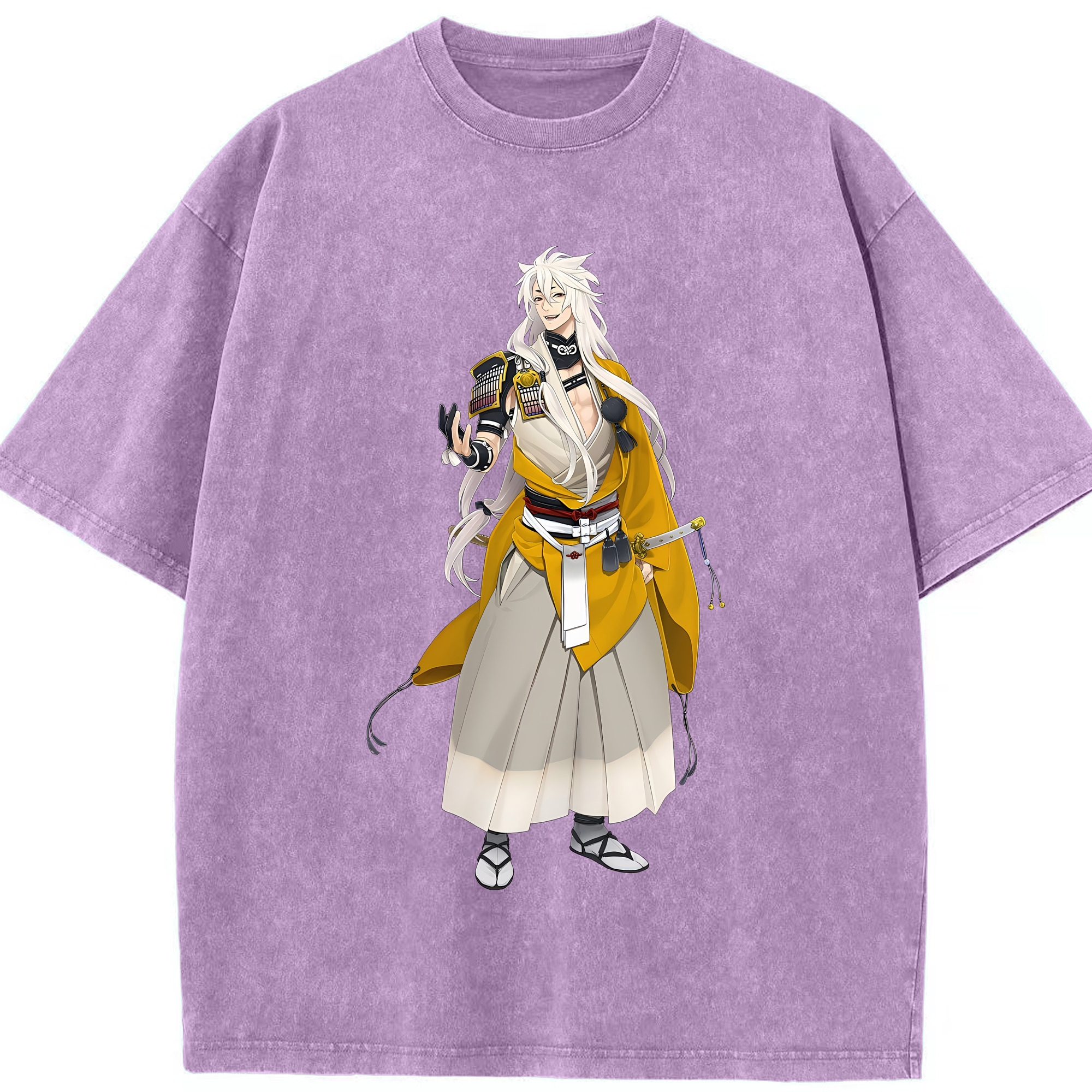 （画像用） 刀剣乱舞 Touken Ranbu 綿100% ヴィンテージ風 半袖Tシャツ（フロントプリント）