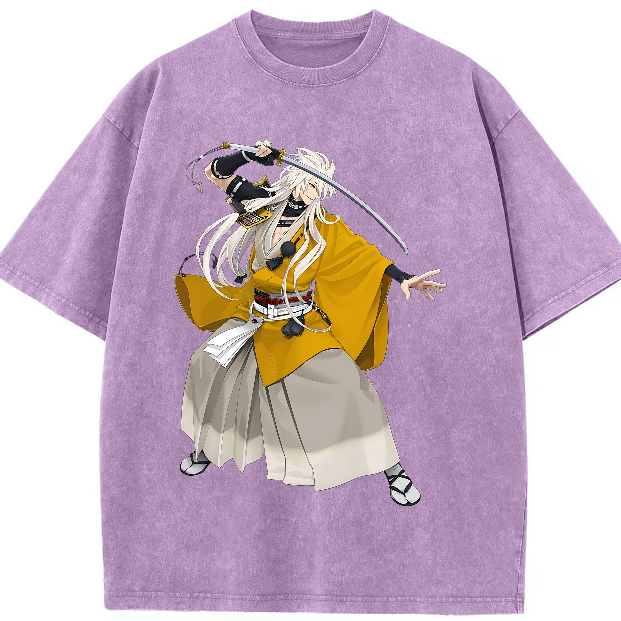 （画像用） 刀剣乱舞 Touken Ranbu 綿100% ヴィンテージ風 半袖Tシャツ（フロントプリント）