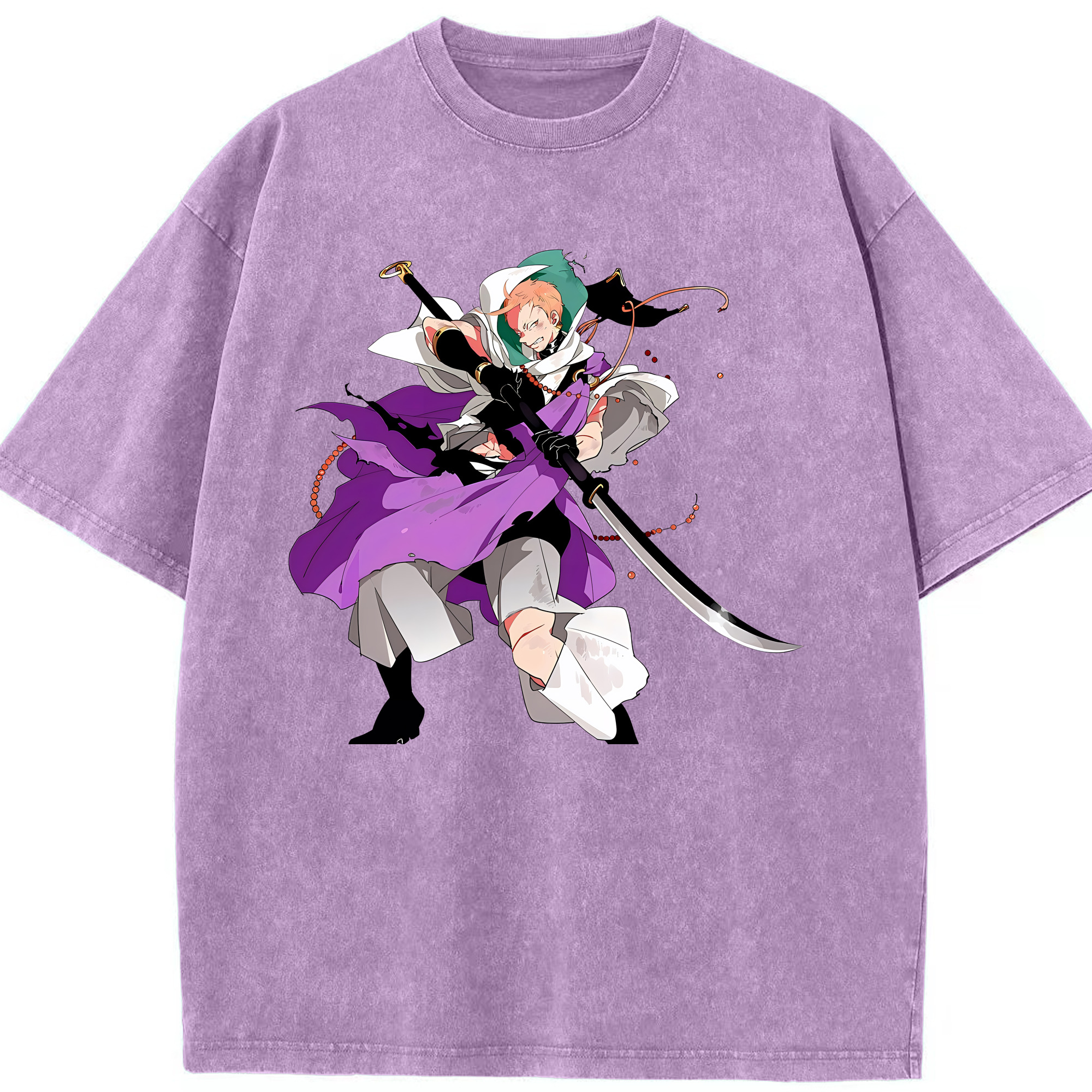 （画像用） 刀剣乱舞 Touken Ranbu 綿100% ヴィンテージ風 半袖Tシャツ（フロントプリント）