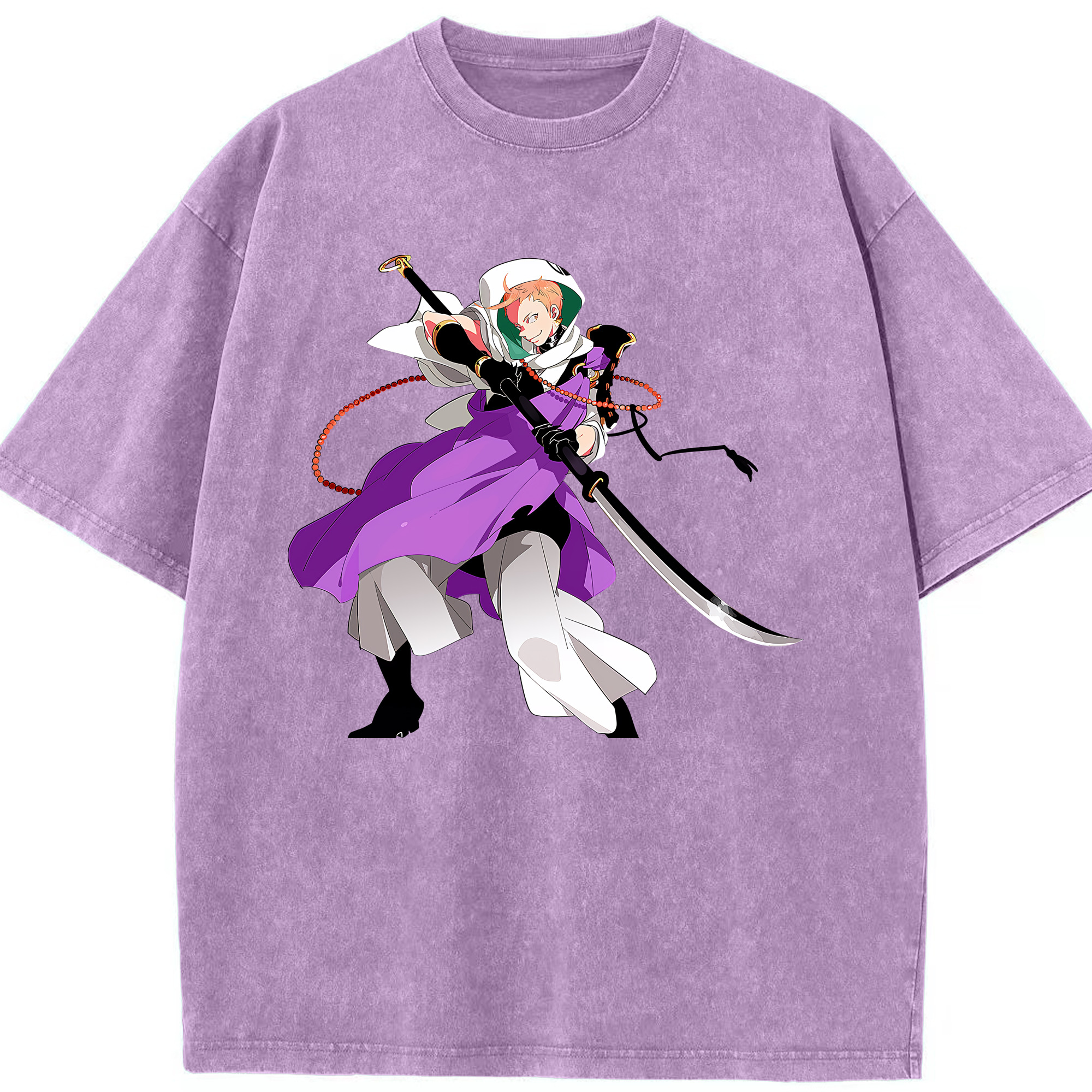 （画像用） 刀剣乱舞 Touken Ranbu 綿100% ヴィンテージ風 半袖Tシャツ（フロントプリント）