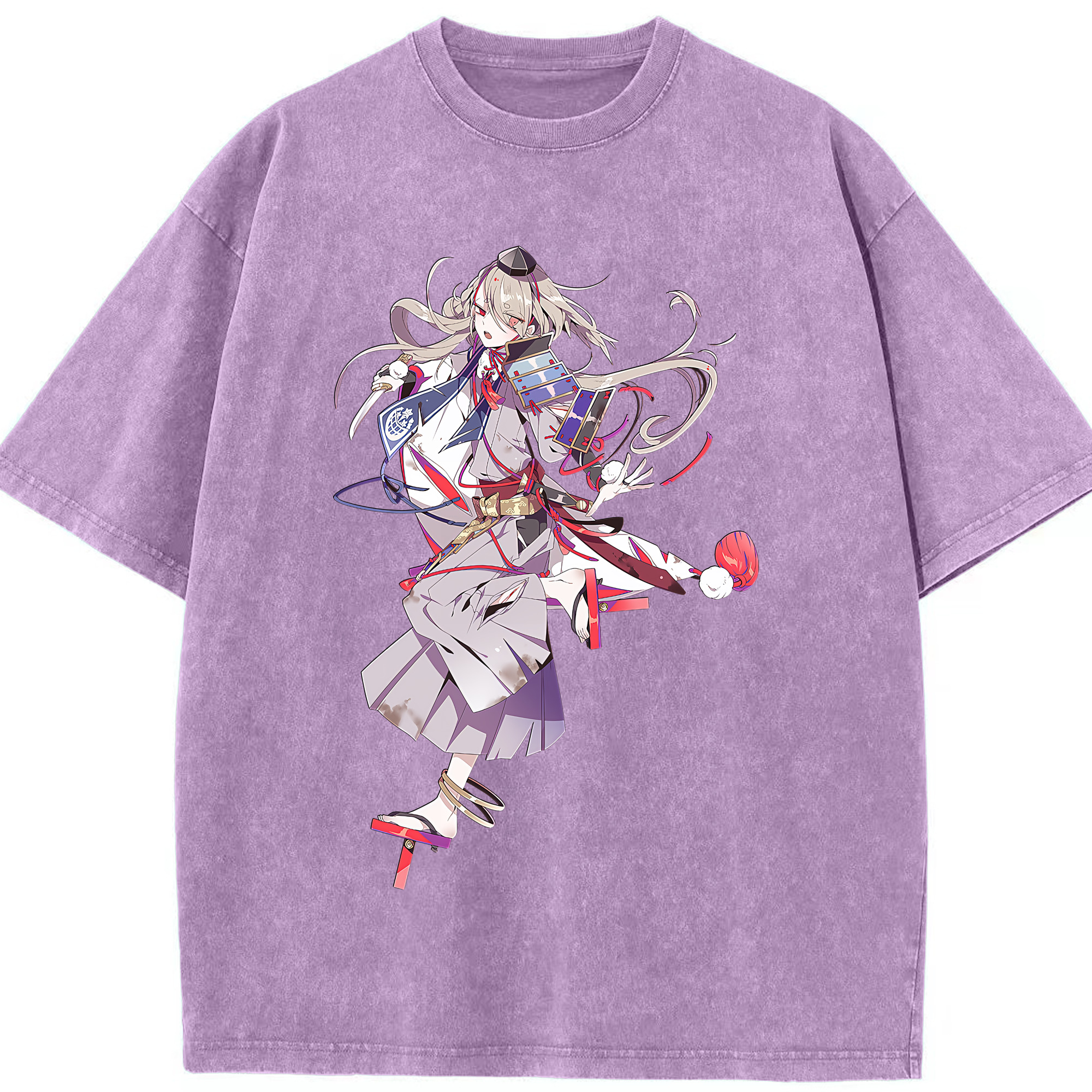 （画像用） 刀剣乱舞 Touken Ranbu 綿100% ヴィンテージ風 半袖Tシャツ（フロントプリント）