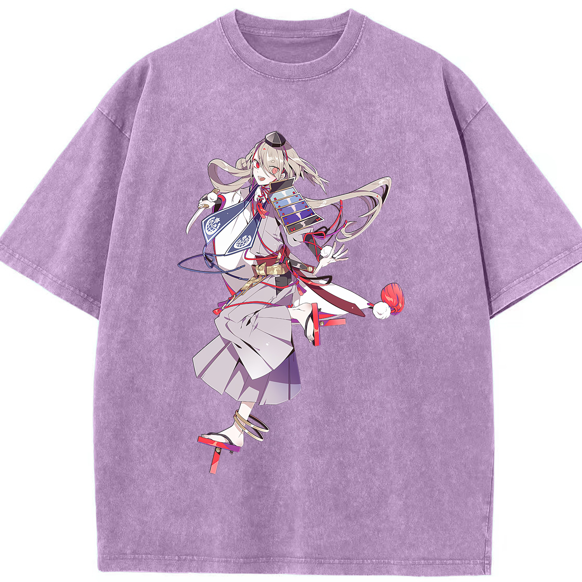 （画像用） 刀剣乱舞 Touken Ranbu 綿100% ヴィンテージ風 半袖Tシャツ（フロントプリント）