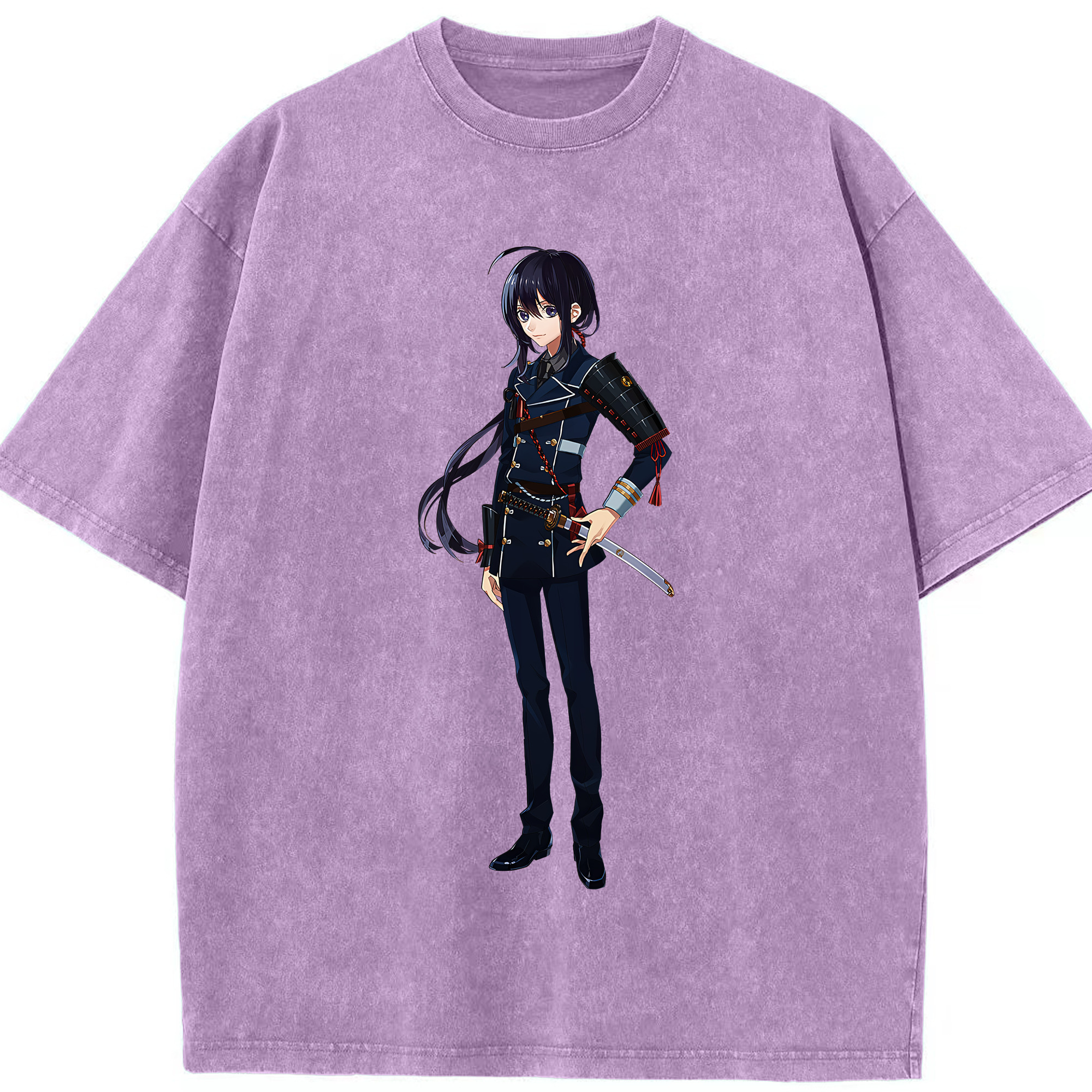 （画像用） 刀剣乱舞 Touken Ranbu 綿100% ヴィンテージ風 半袖Tシャツ（フロントプリント）