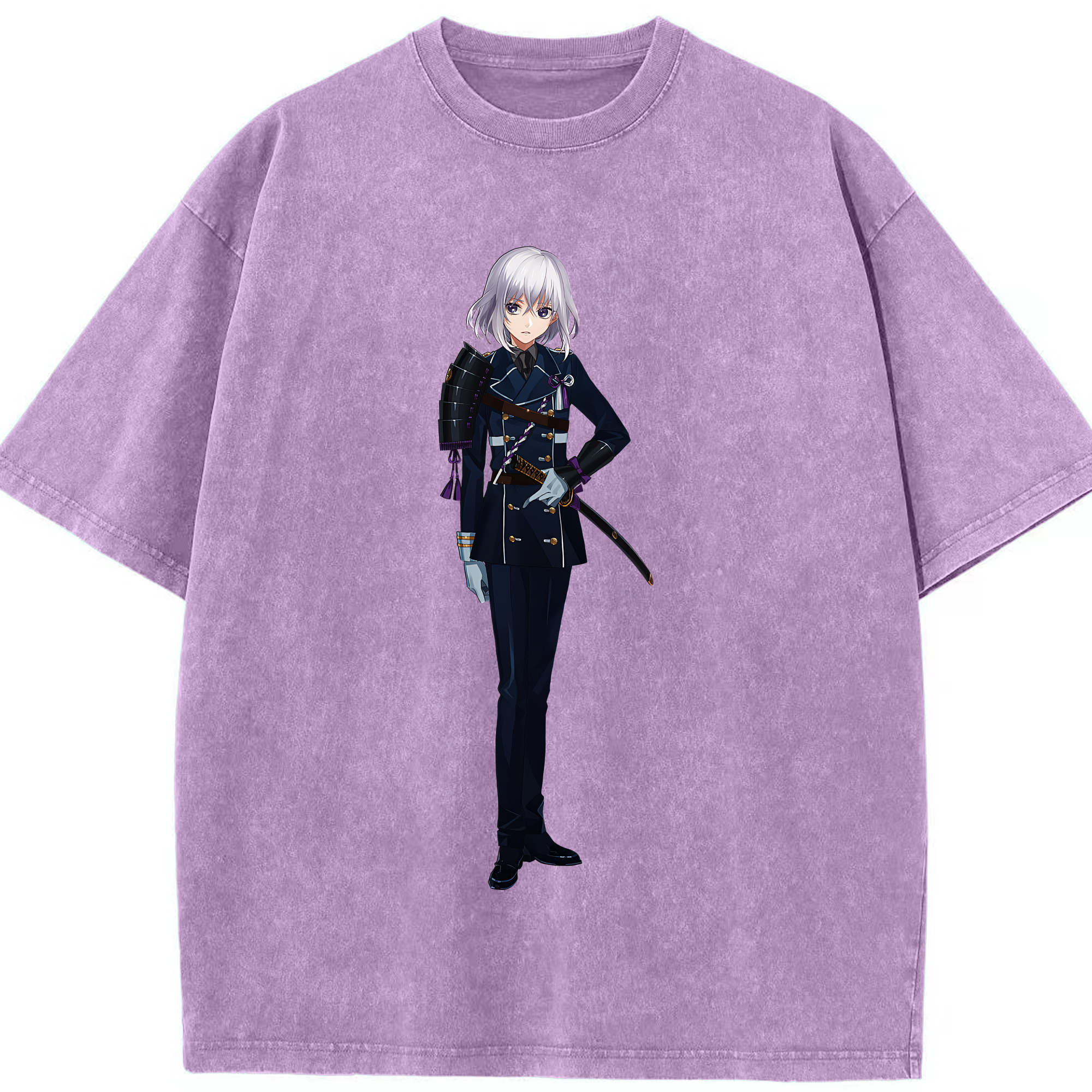 （画像用） 刀剣乱舞 Touken Ranbu 綿100% ヴィンテージ風 半袖Tシャツ（フロントプリント）