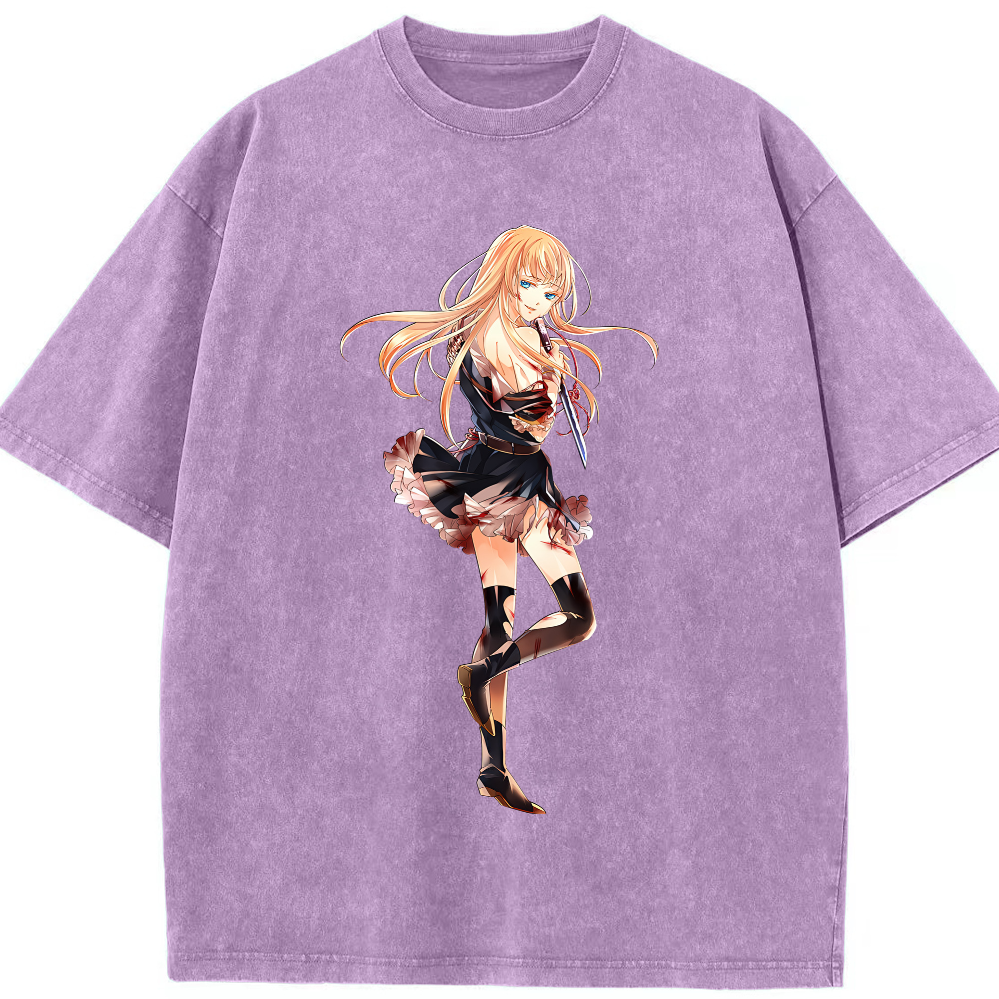 （画像用） 刀剣乱舞 Touken Ranbu 綿100% ヴィンテージ風 半袖Tシャツ（フロントプリント）