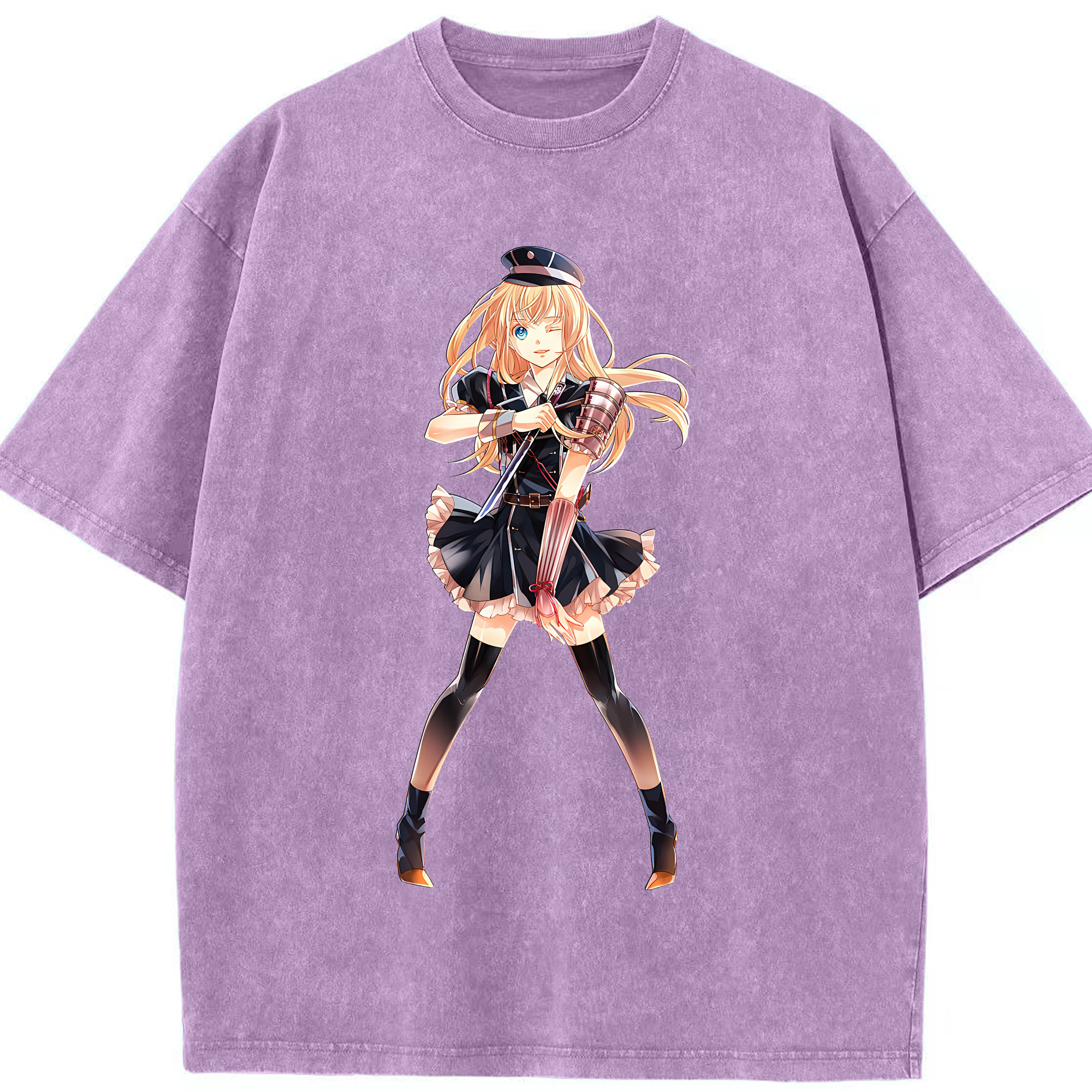 （画像用） 刀剣乱舞 Touken Ranbu 綿100% ヴィンテージ風 半袖Tシャツ（フロントプリント）