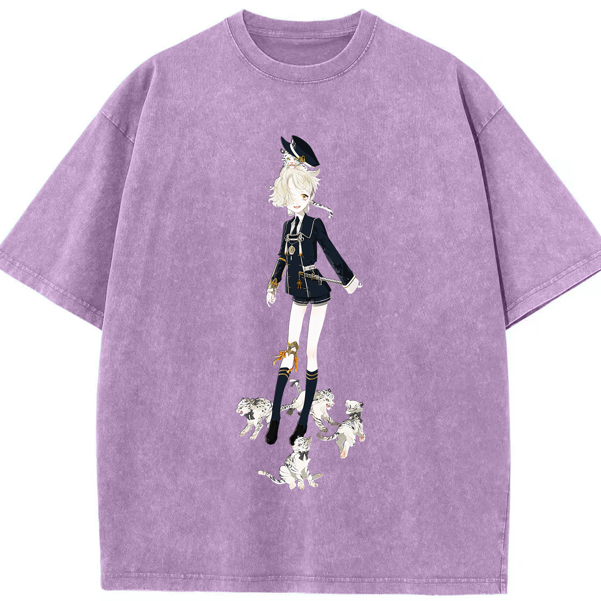 （画像用） 刀剣乱舞 Touken Ranbu 綿100% ヴィンテージ風 半袖Tシャツ（フロントプリント）