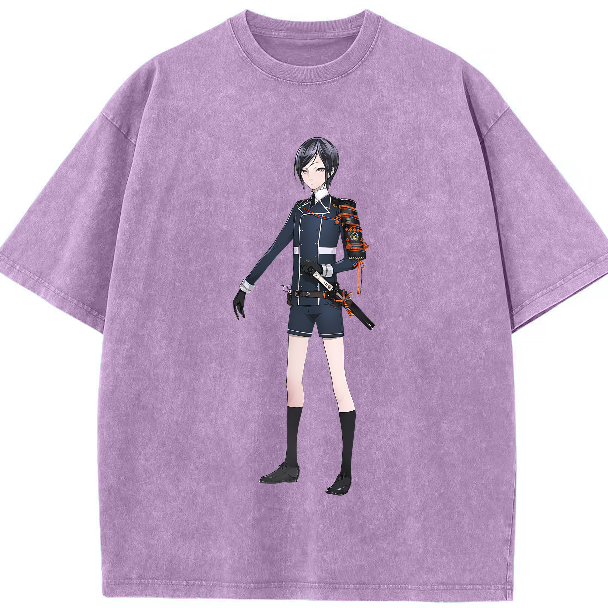 （画像用） 刀剣乱舞 Touken Ranbu 綿100% ヴィンテージ風 半袖Tシャツ（フロントプリント）