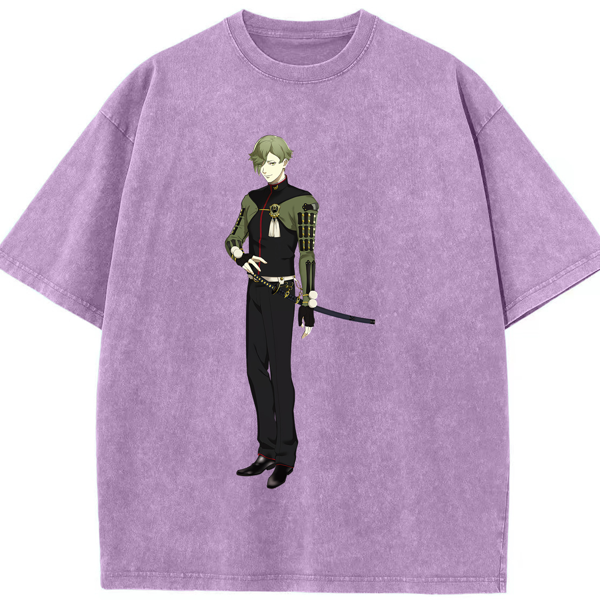 （画像用） 刀剣乱舞 Touken Ranbu 綿100% ヴィンテージ風 半袖Tシャツ（フロントプリント）