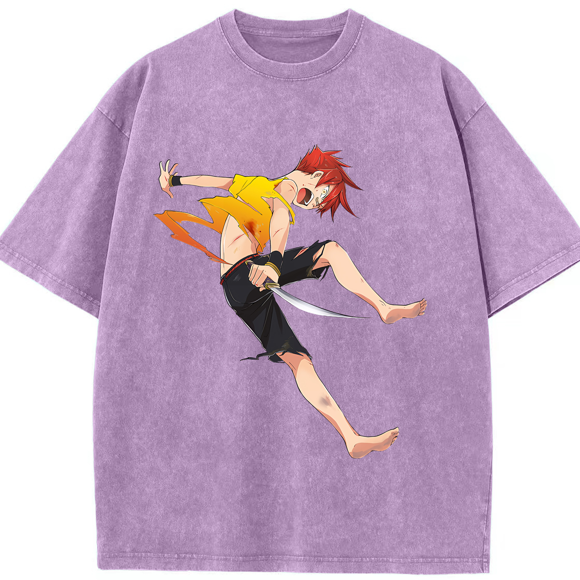 （画像用） 刀剣乱舞 Touken Ranbu 綿100% ヴィンテージ風 半袖Tシャツ（フロントプリント）