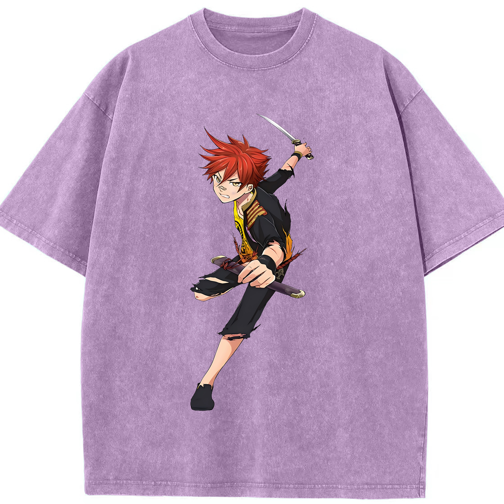 （画像用） 刀剣乱舞 Touken Ranbu 綿100% ヴィンテージ風 半袖Tシャツ（フロントプリント）