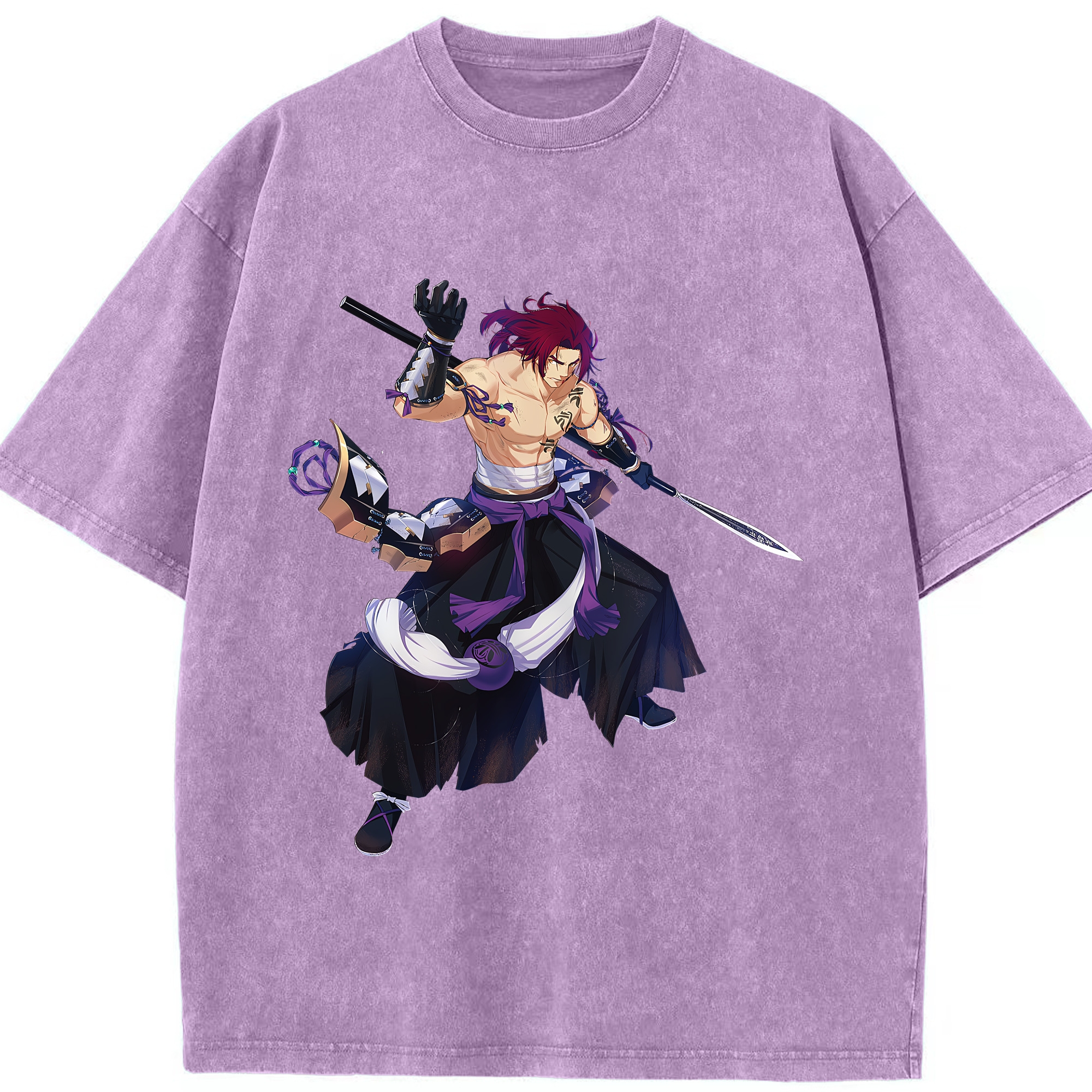 （画像用） 刀剣乱舞 Touken Ranbu 綿100% ヴィンテージ風 半袖Tシャツ（フロントプリント）