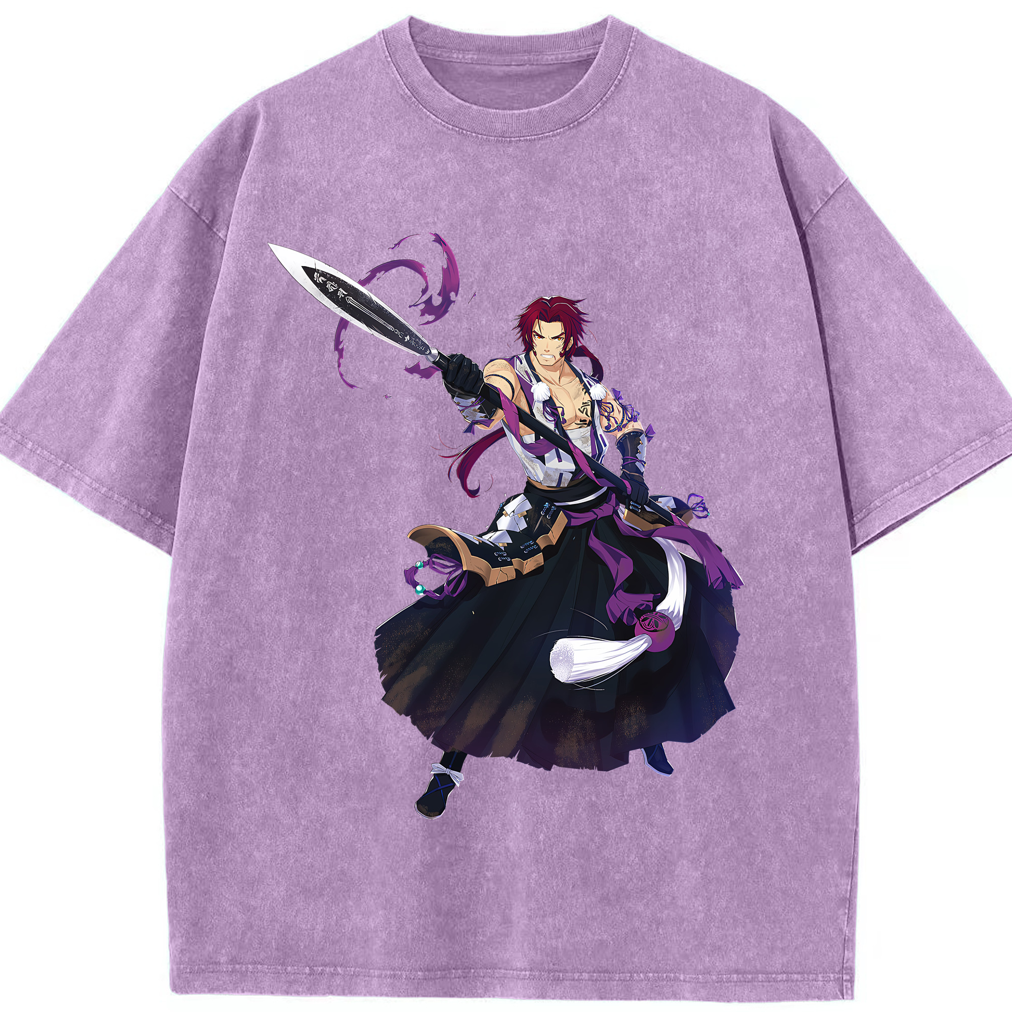 （画像用） 刀剣乱舞 Touken Ranbu 綿100% ヴィンテージ風 半袖Tシャツ（フロントプリント）