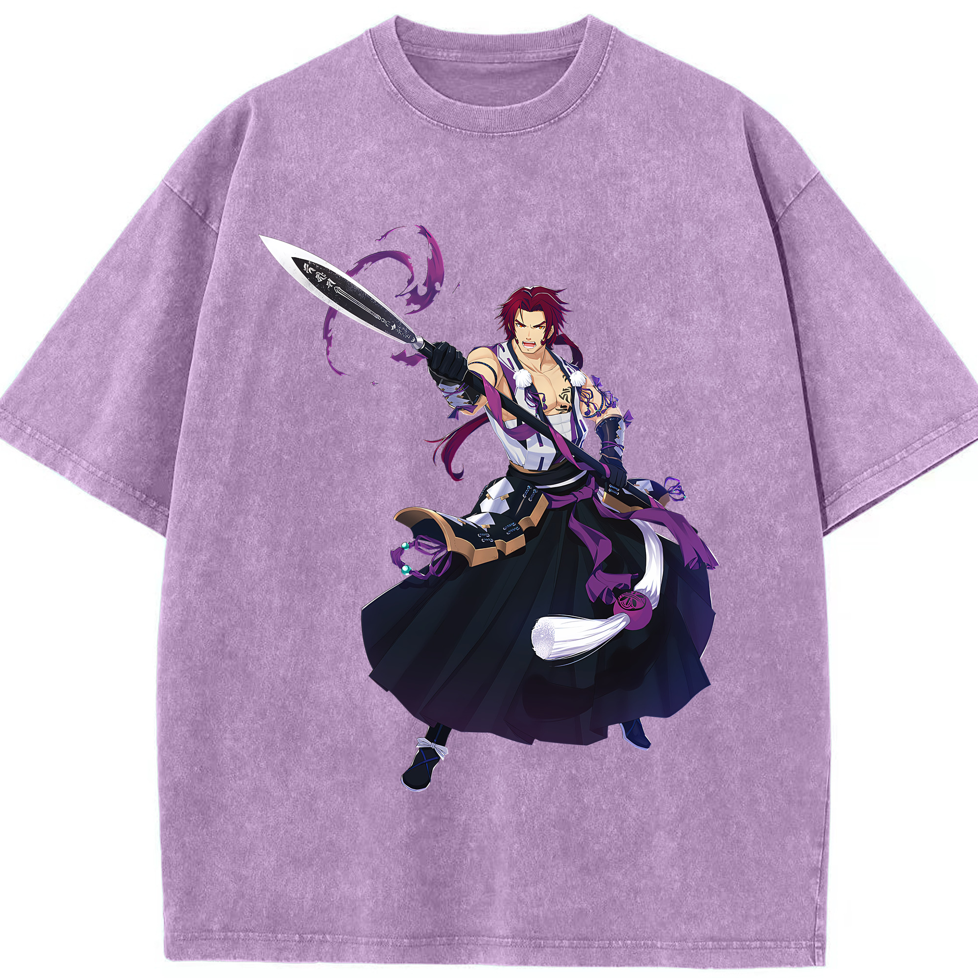 （画像用） 刀剣乱舞 Touken Ranbu 綿100% ヴィンテージ風 半袖Tシャツ（フロントプリント）
