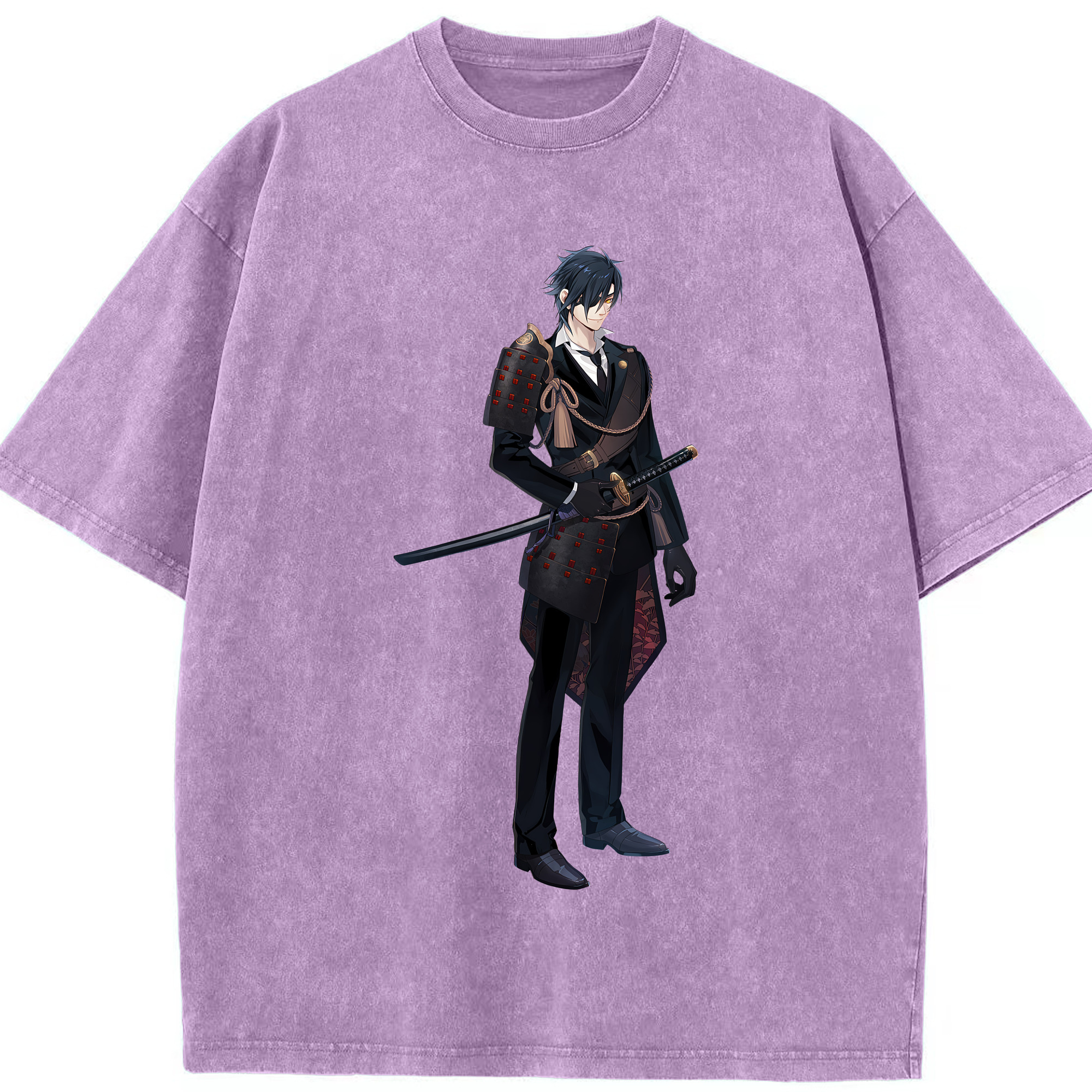 （画像用） 刀剣乱舞 Touken Ranbu 綿100% ヴィンテージ風 半袖Tシャツ（フロントプリント）