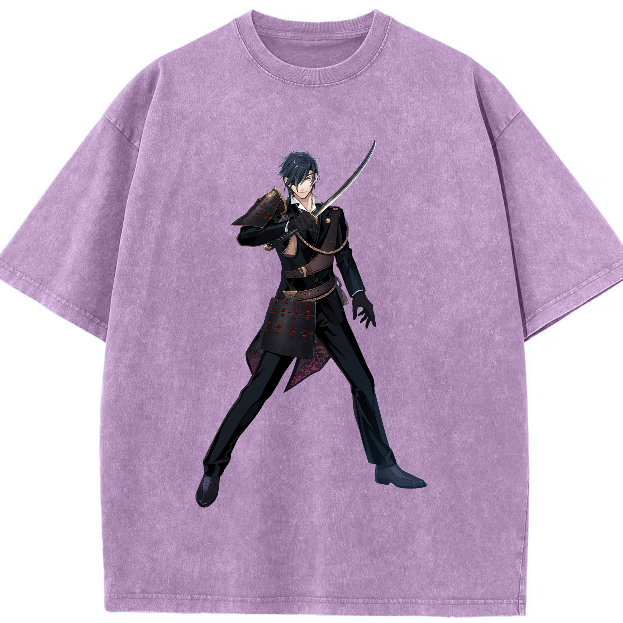 （画像用） 刀剣乱舞 Touken Ranbu 綿100% ヴィンテージ風 半袖Tシャツ（フロントプリント）