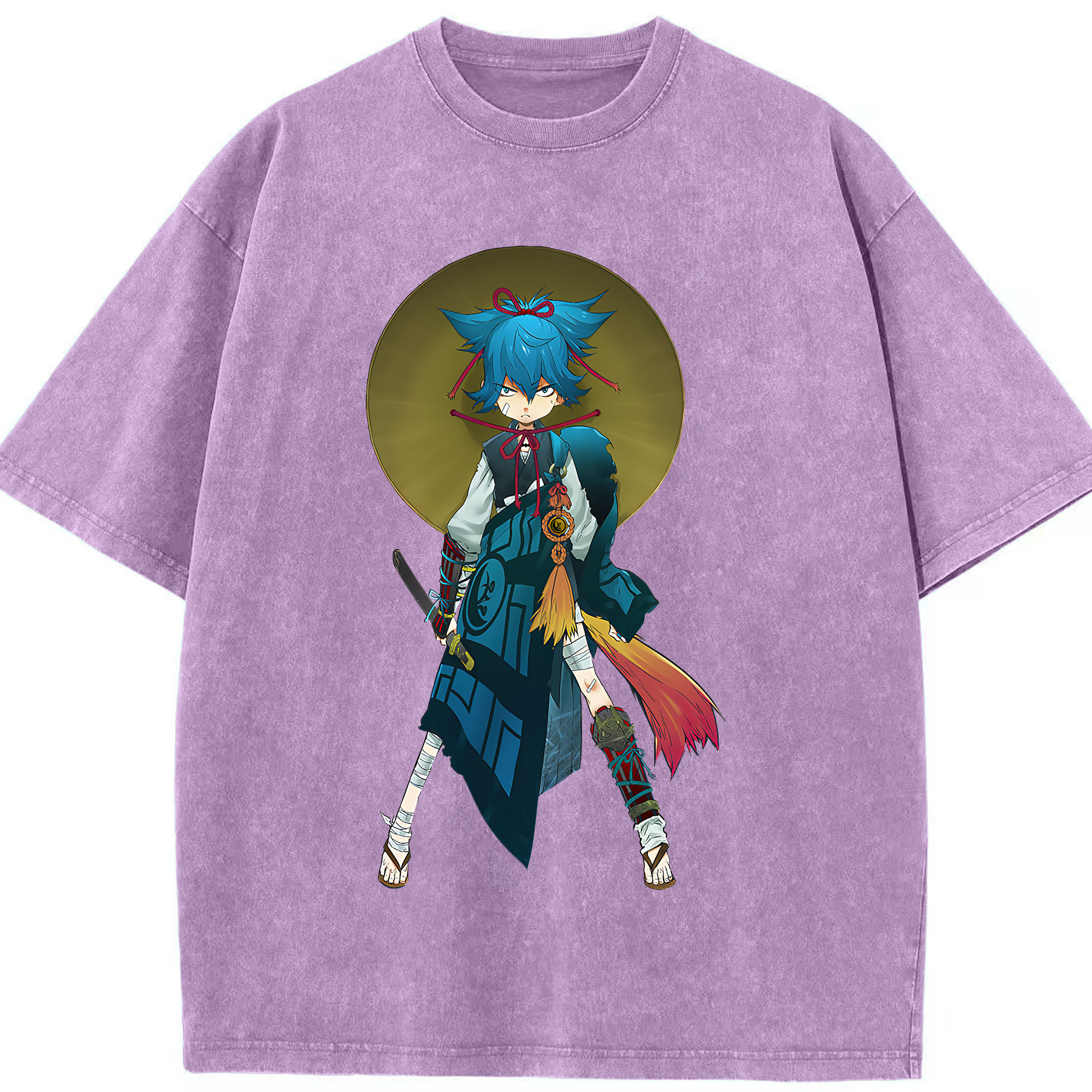 （画像用） 刀剣乱舞 Touken Ranbu 綿100% ヴィンテージ風 半袖Tシャツ（フロントプリント）