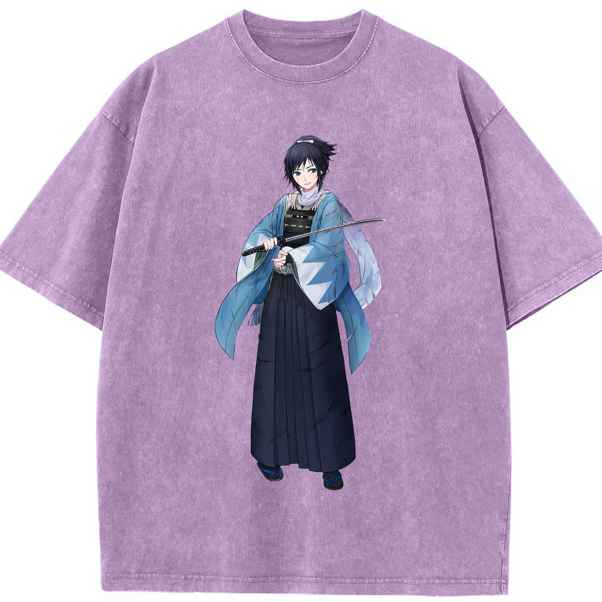 （画像用） 刀剣乱舞 Touken Ranbu 綿100% ヴィンテージ風 半袖Tシャツ（フロントプリント）