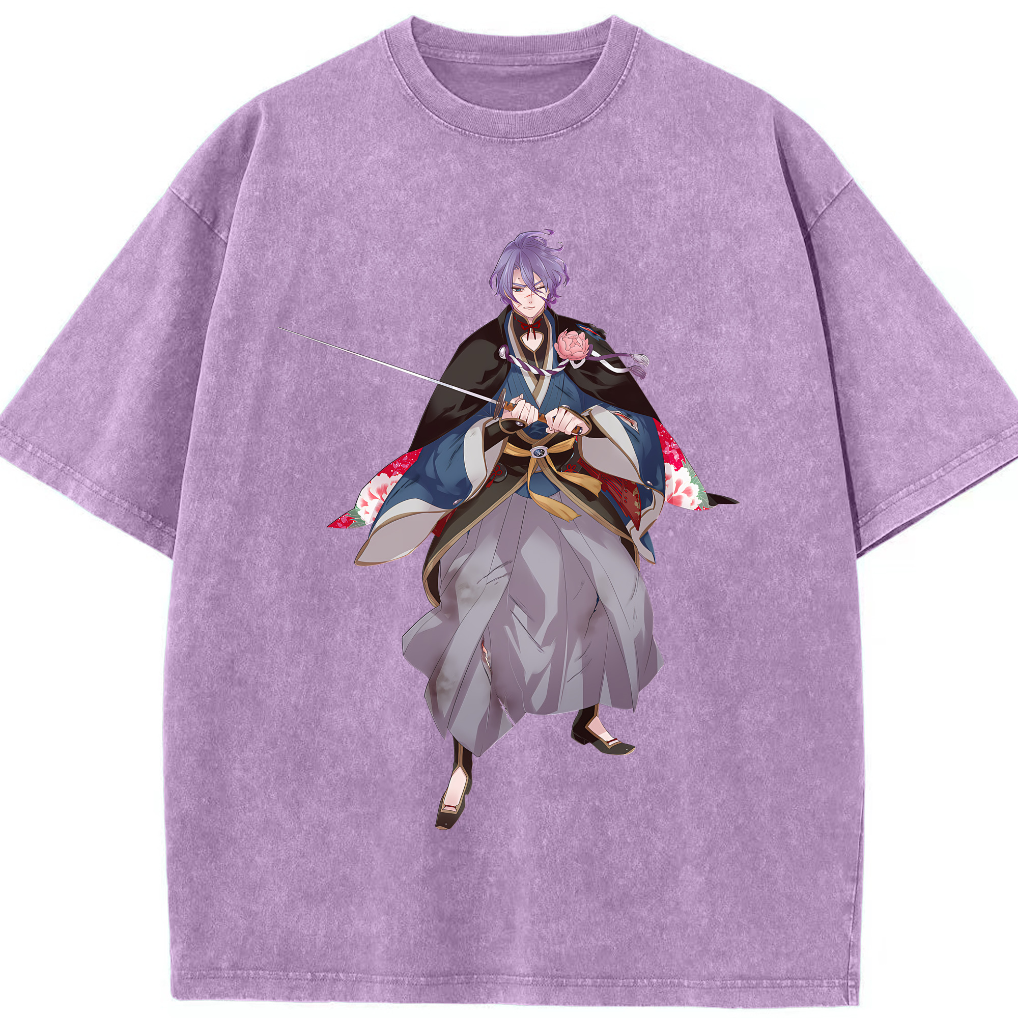 （画像用） 刀剣乱舞 Touken Ranbu 綿100% ヴィンテージ風 半袖Tシャツ（フロントプリント）