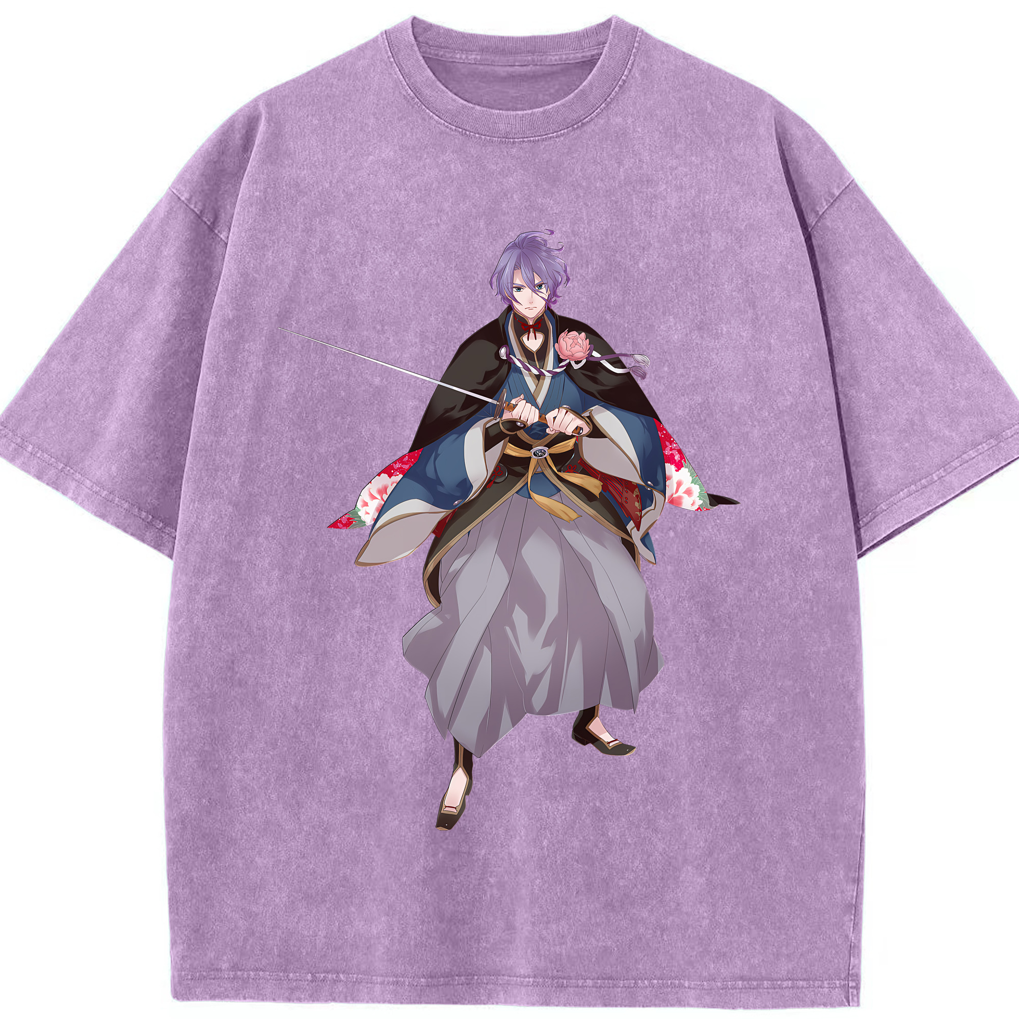 （画像用） 刀剣乱舞 Touken Ranbu 綿100% ヴィンテージ風 半袖Tシャツ（フロントプリント）