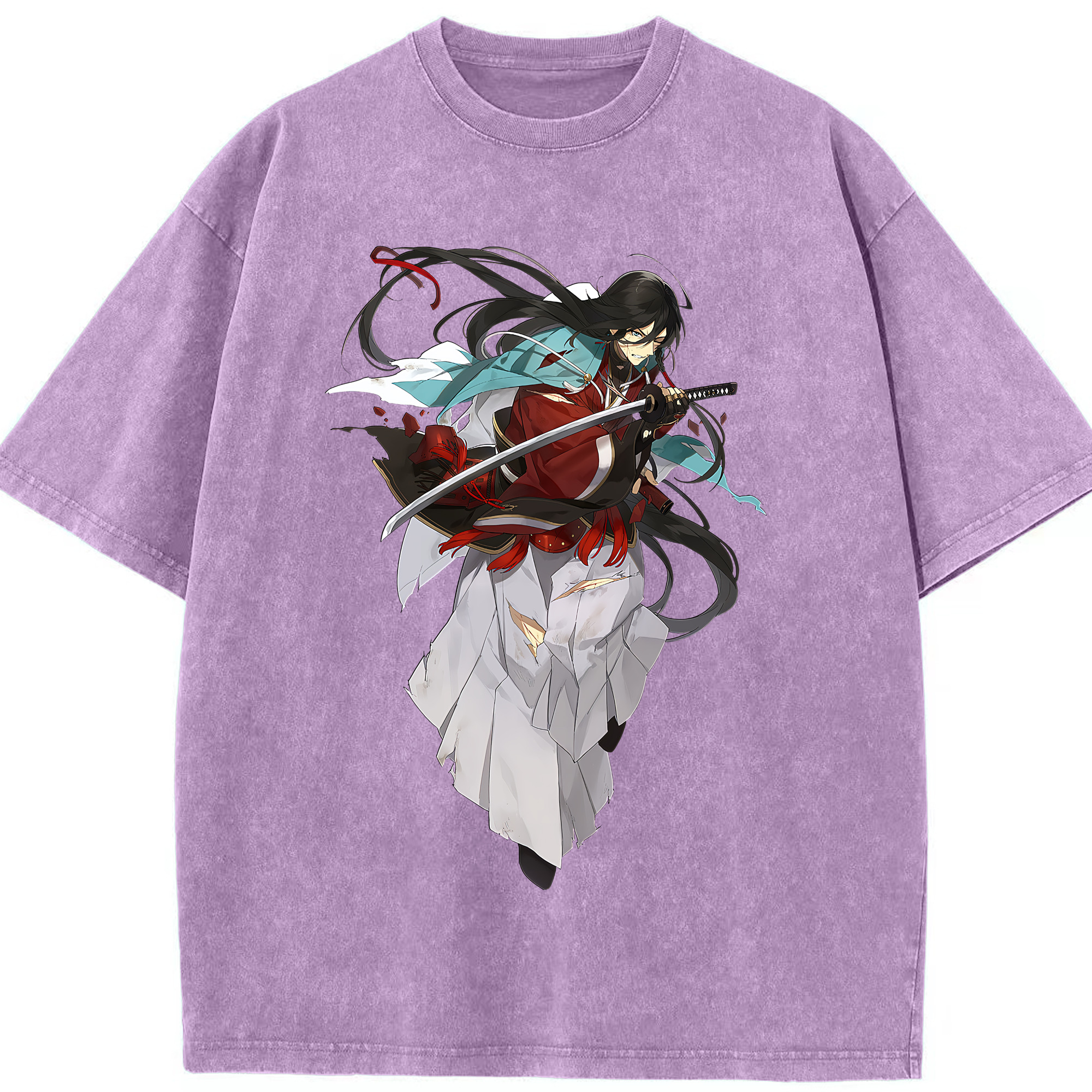 （画像用） 刀剣乱舞 Touken Ranbu 綿100% ヴィンテージ風 半袖Tシャツ（フロントプリント）