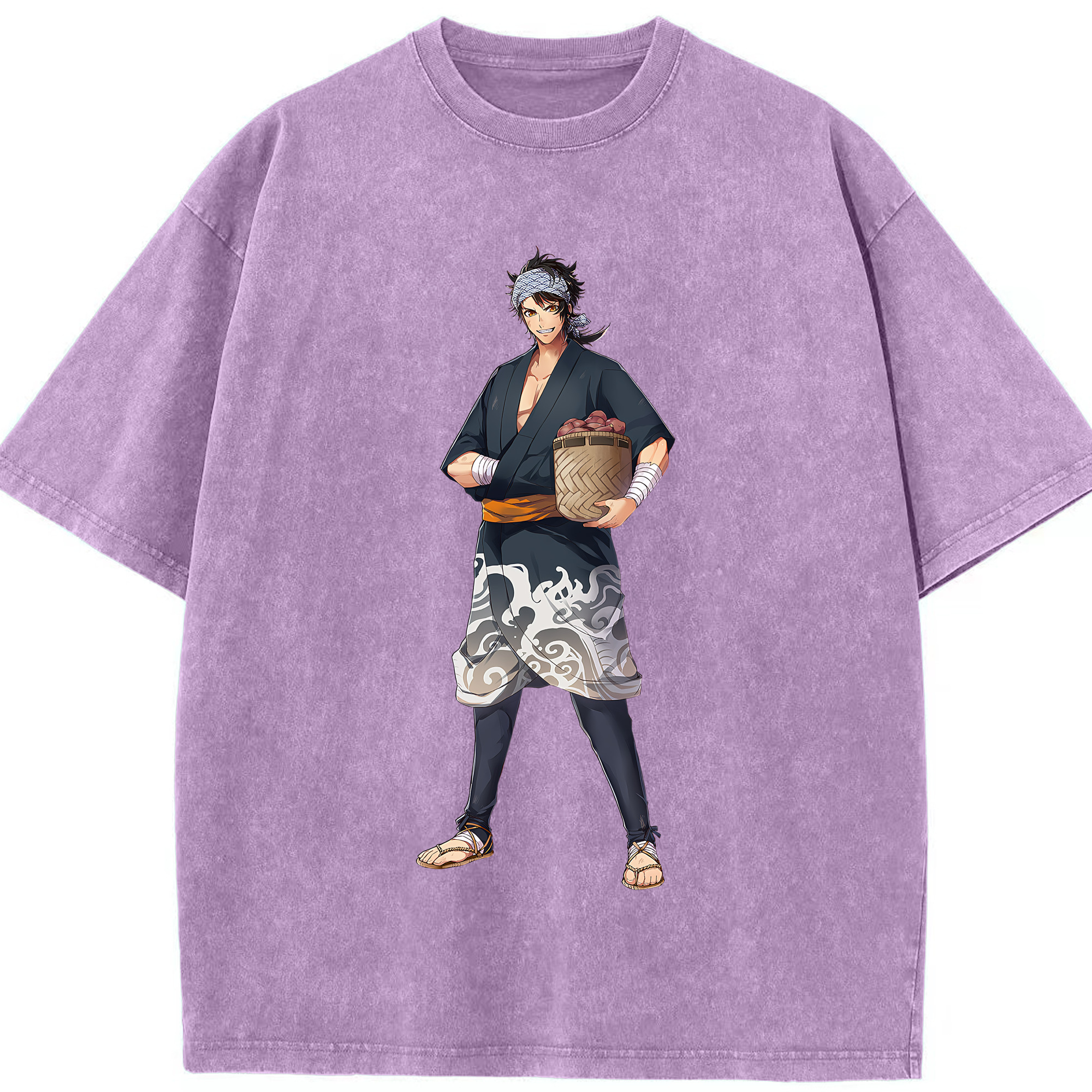 （画像用） 刀剣乱舞 Touken Ranbu 綿100% ヴィンテージ風 半袖Tシャツ（フロントプリント）