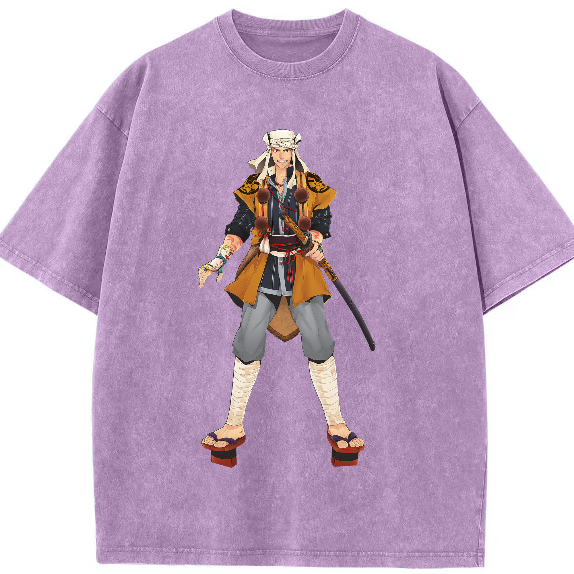（画像用） 刀剣乱舞 Touken Ranbu 綿100% ヴィンテージ風 半袖Tシャツ（フロントプリント）