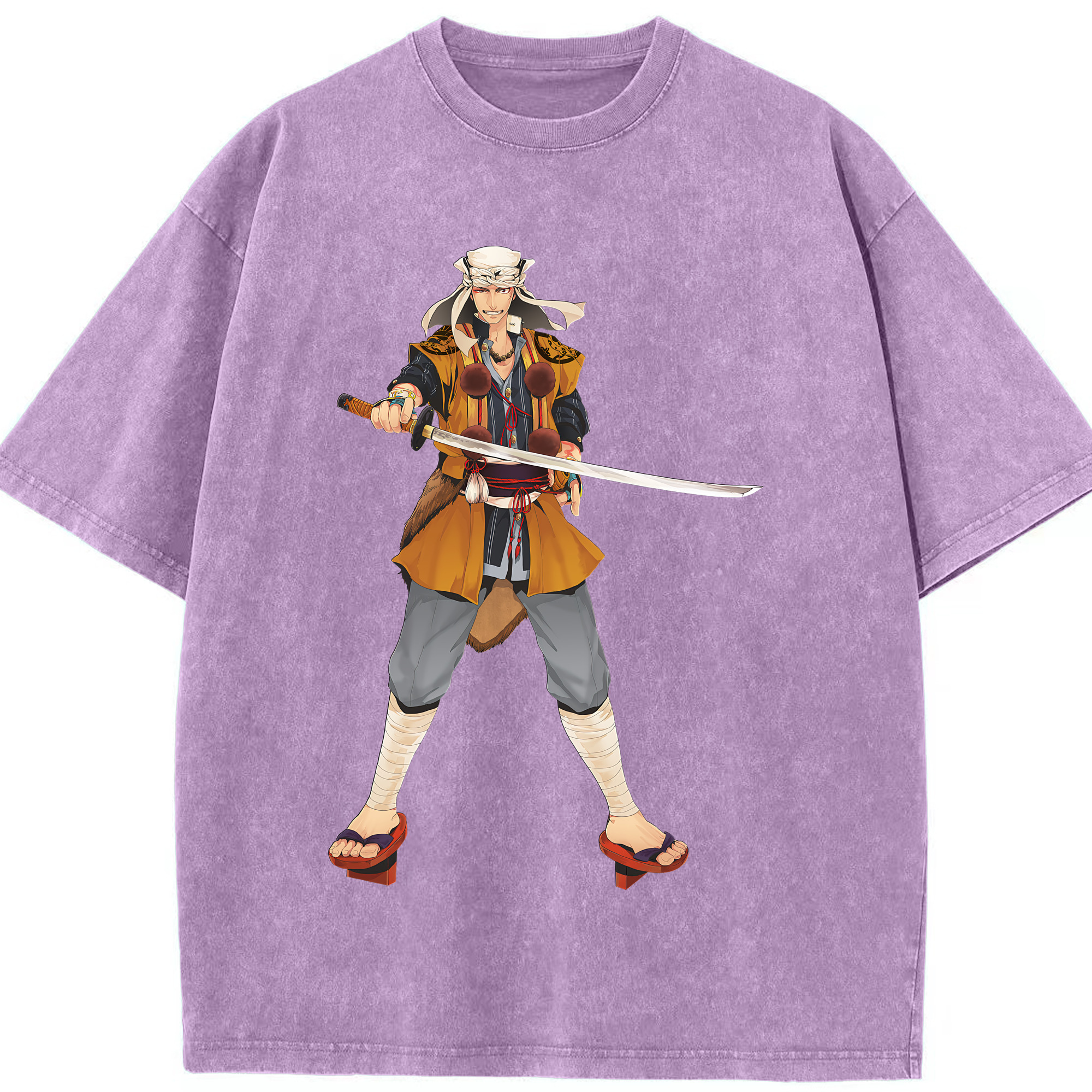 （画像用） 刀剣乱舞 Touken Ranbu 綿100% ヴィンテージ風 半袖Tシャツ（フロントプリント）