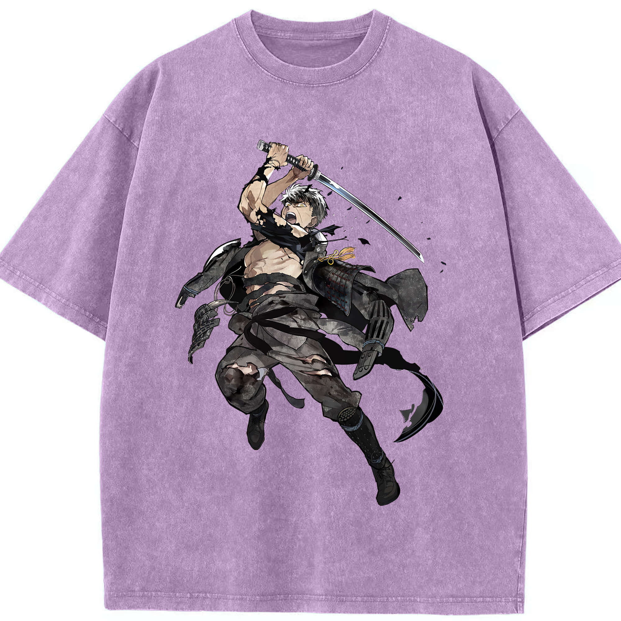 （画像用） 刀剣乱舞 Touken Ranbu 綿100% ヴィンテージ風 半袖Tシャツ（フロントプリント）