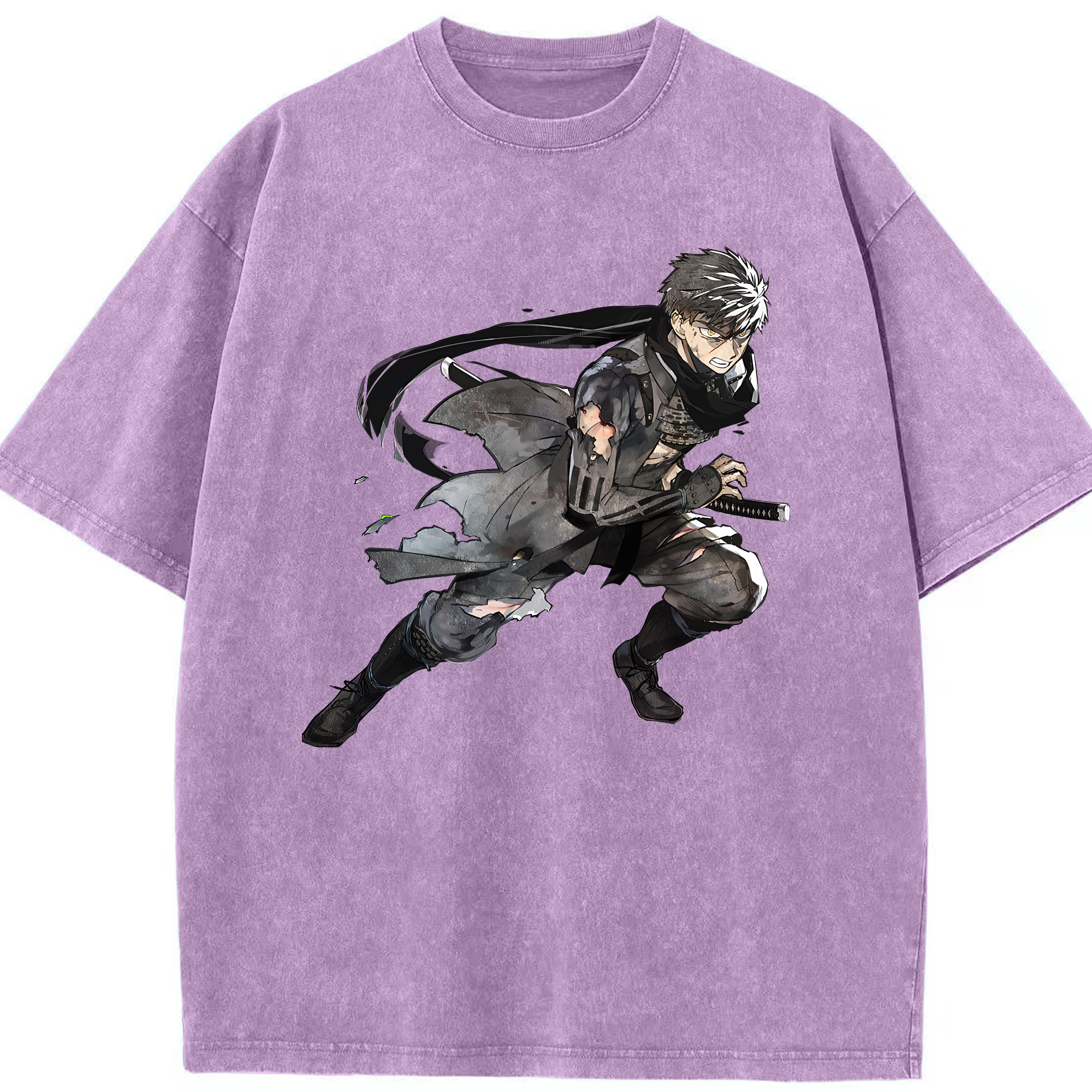 （画像用） 刀剣乱舞 Touken Ranbu 綿100% ヴィンテージ風 半袖Tシャツ（フロントプリント）