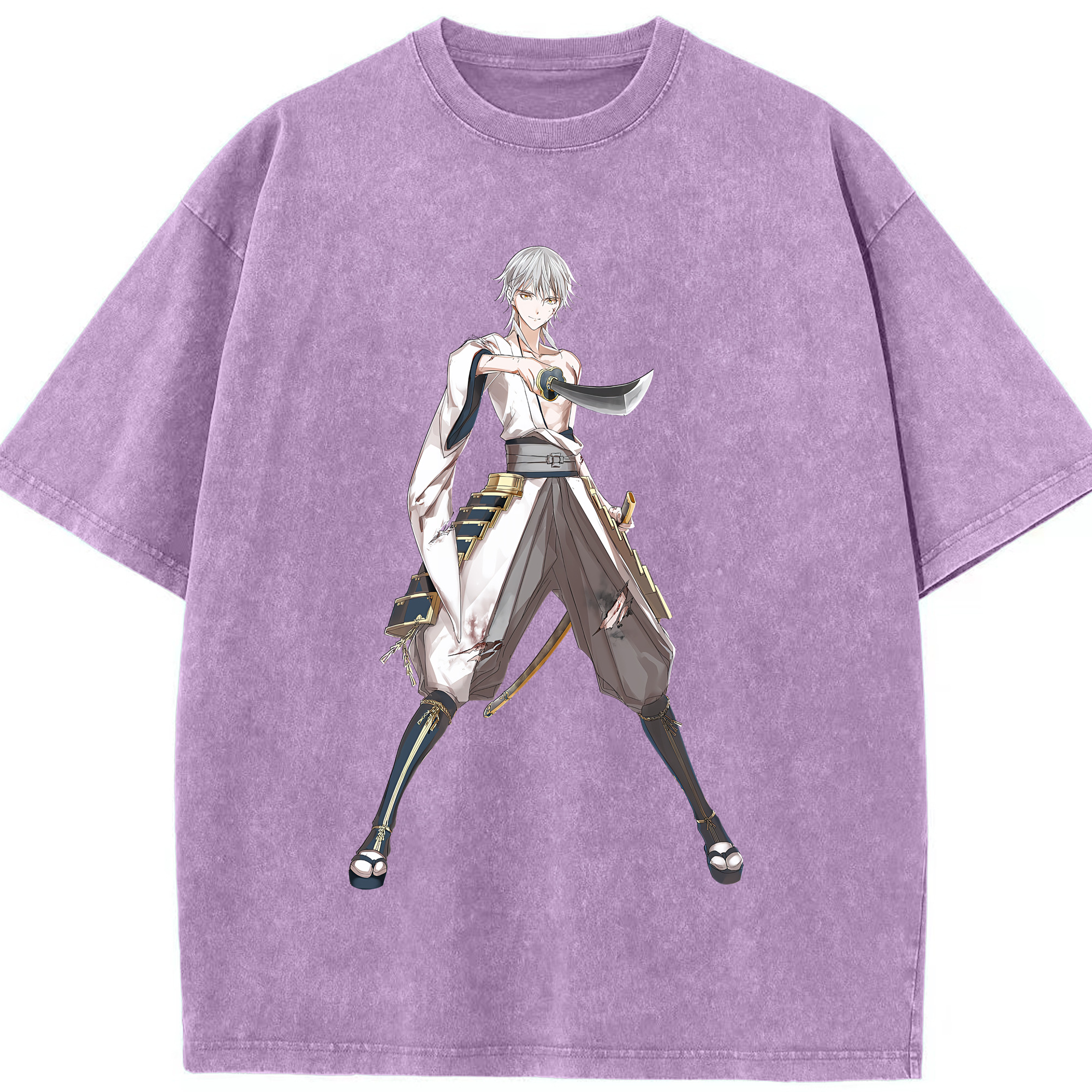 （画像用） 刀剣乱舞 Touken Ranbu 綿100% ヴィンテージ風 半袖Tシャツ（フロントプリント）