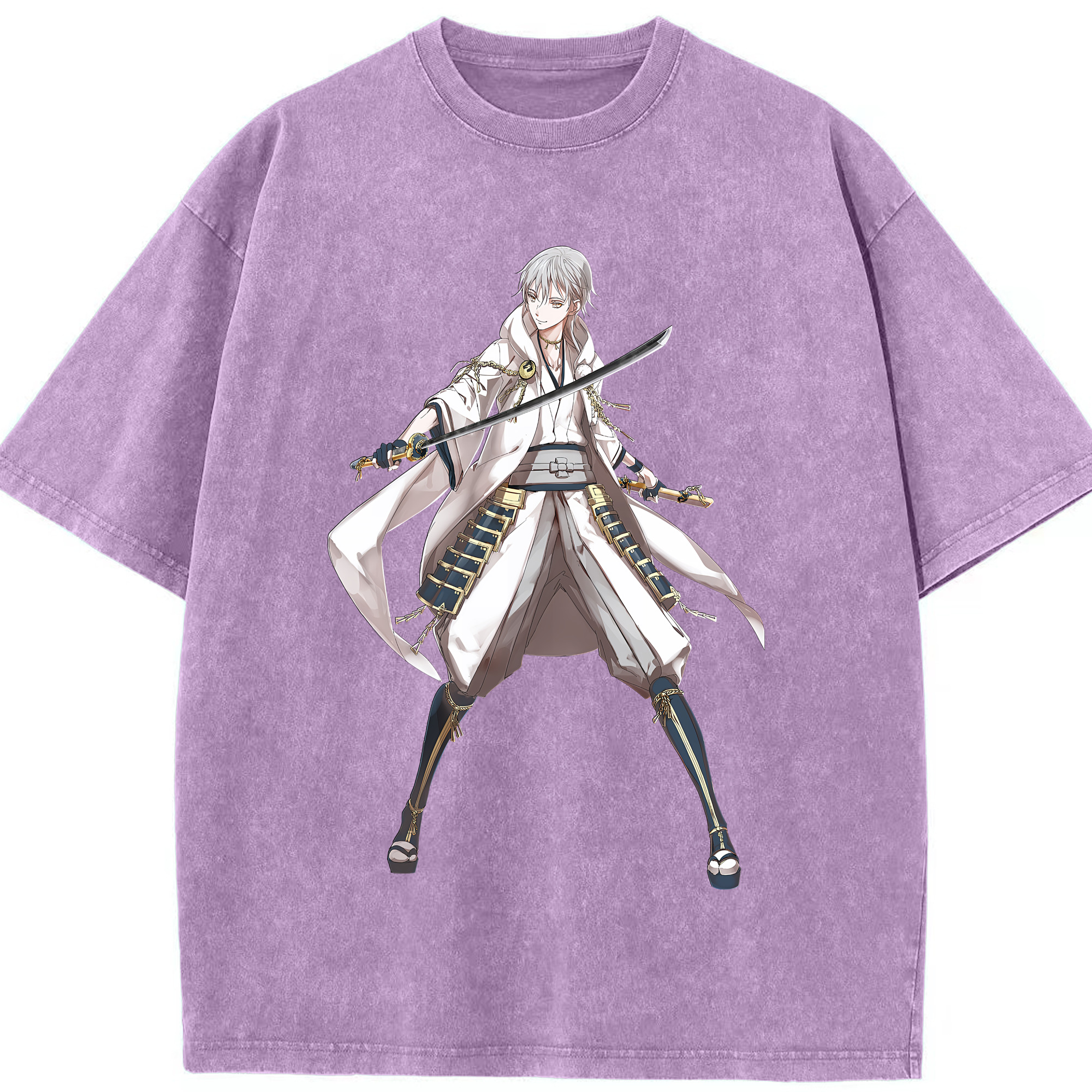 （画像用） 刀剣乱舞 Touken Ranbu 綿100% ヴィンテージ風 半袖Tシャツ（フロントプリント）