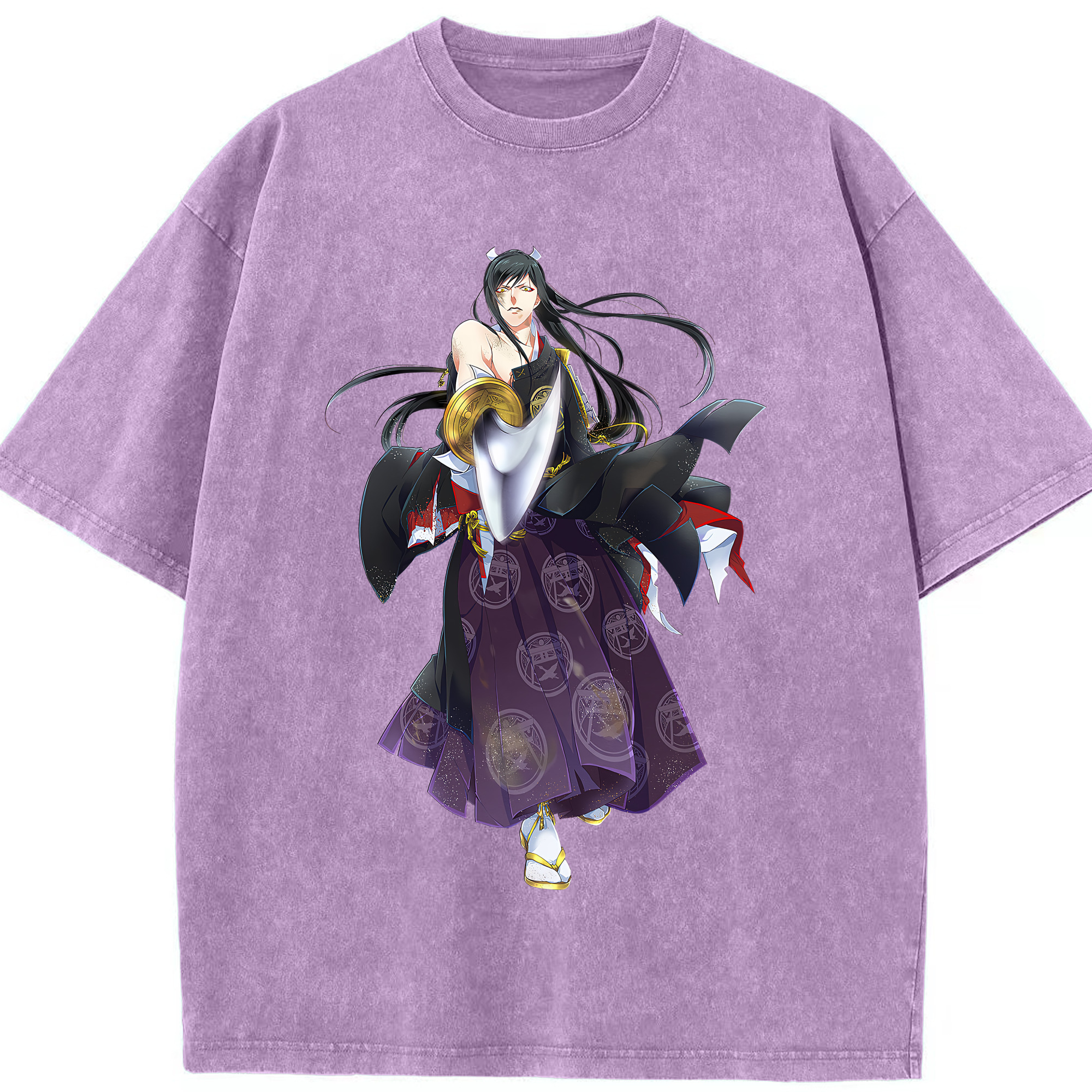 （画像用） 刀剣乱舞 Touken Ranbu 綿100% ヴィンテージ風 半袖Tシャツ（フロントプリント）
