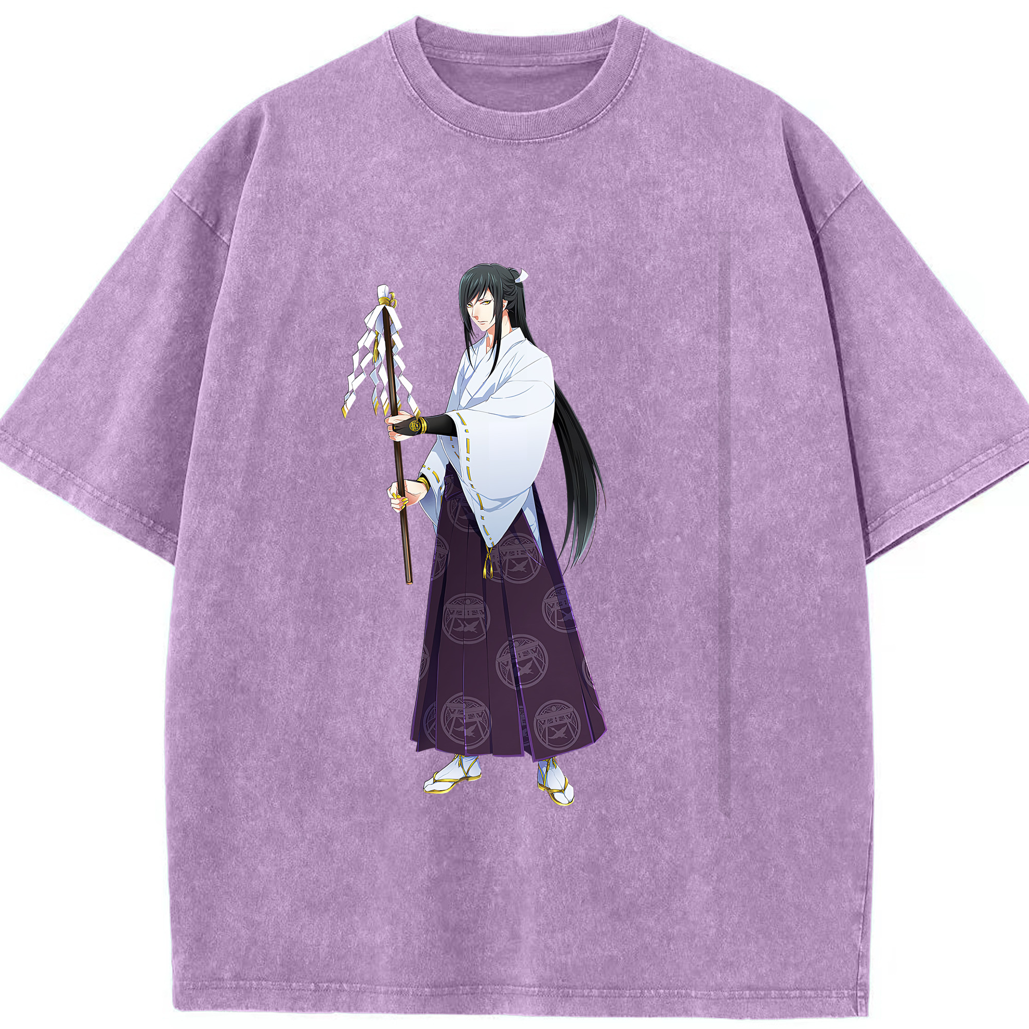 （画像用） 刀剣乱舞 Touken Ranbu 綿100% ヴィンテージ風 半袖Tシャツ（フロントプリント）