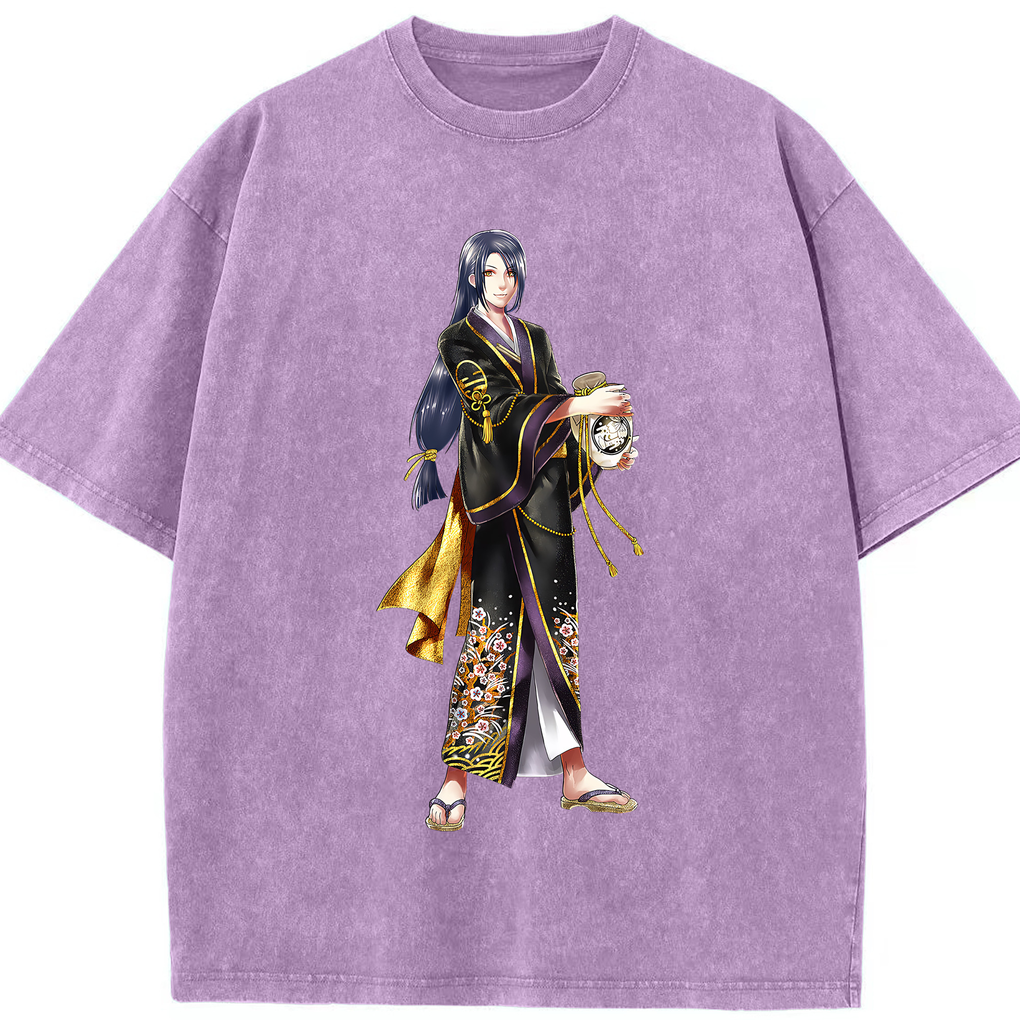 （画像用） 刀剣乱舞 Touken Ranbu 綿100% ヴィンテージ風 半袖Tシャツ（フロントプリント）