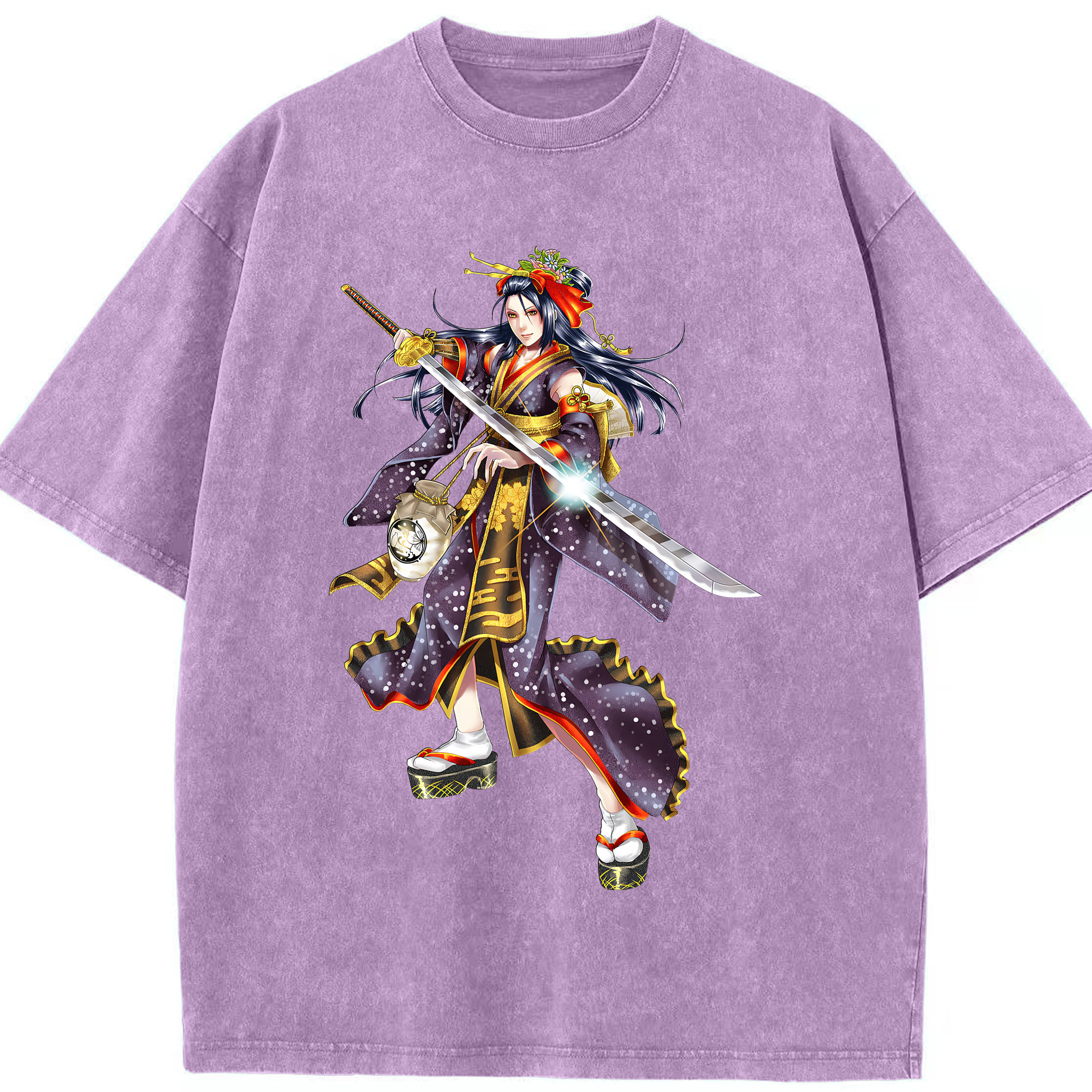 （画像用） 刀剣乱舞 Touken Ranbu 綿100% ヴィンテージ風 半袖Tシャツ（フロントプリント）