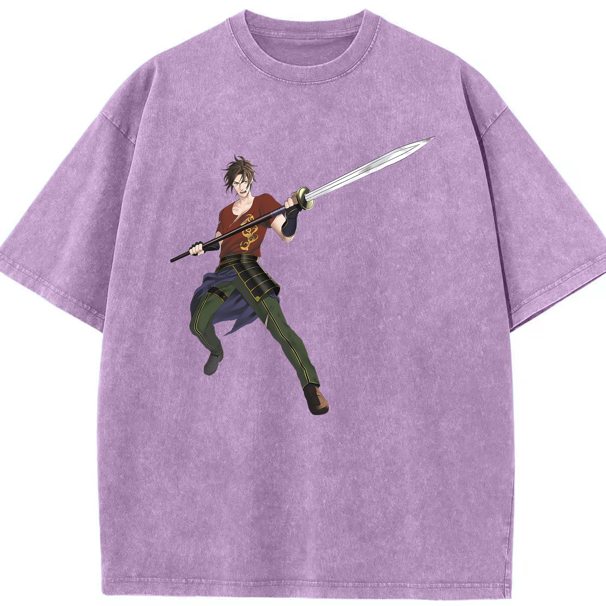 （画像用） 刀剣乱舞 Touken Ranbu 綿100% ヴィンテージ風 半袖Tシャツ（フロントプリント）