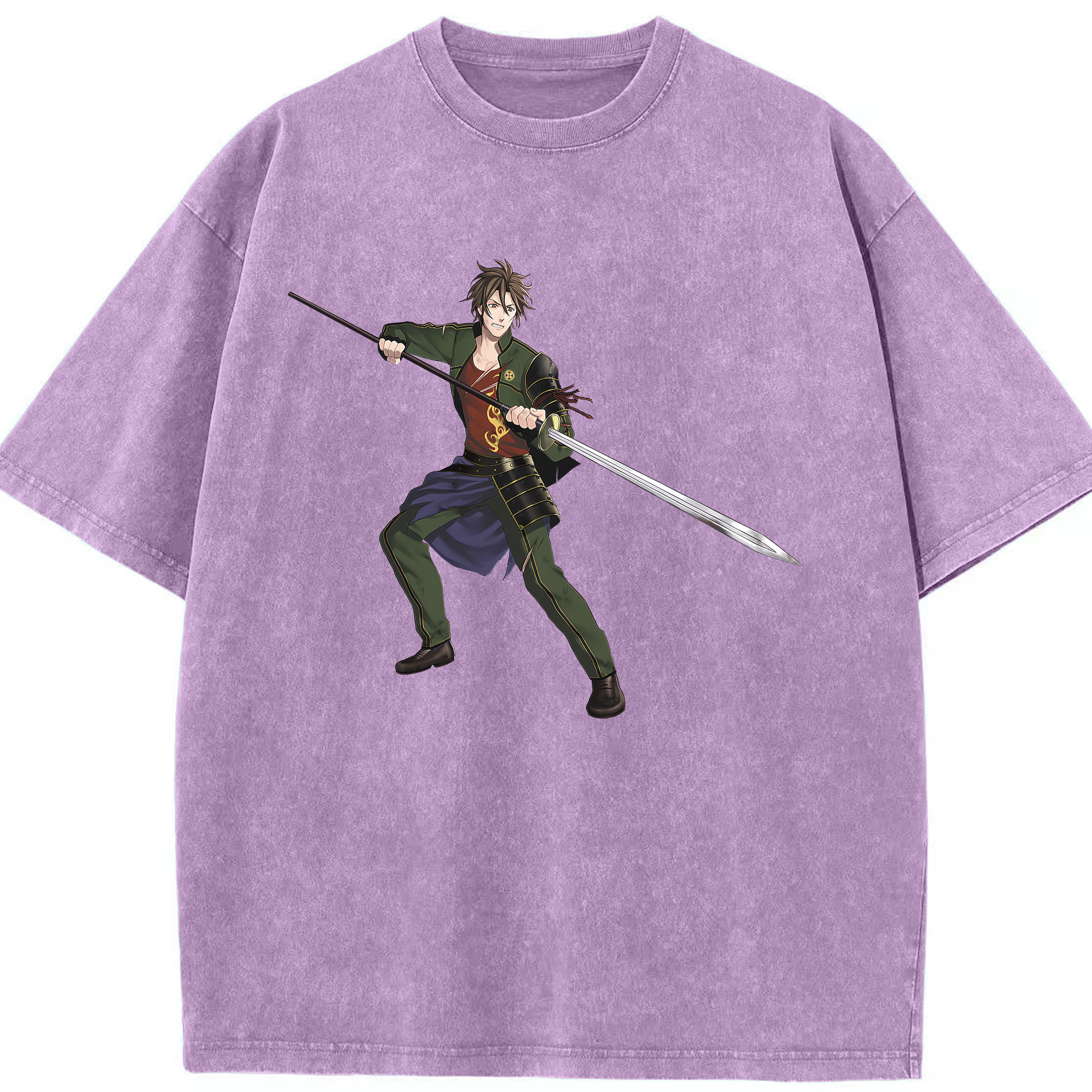 （画像用） 刀剣乱舞 Touken Ranbu 綿100% ヴィンテージ風 半袖Tシャツ（フロントプリント）
