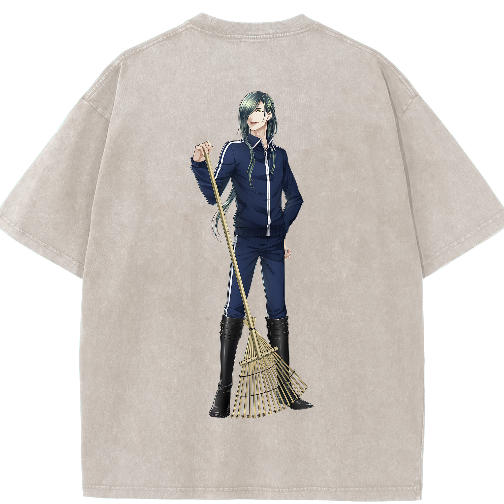 （画像用） 刀剣乱舞 Touken Ranbu 綿100% ヴィンテージ風 半袖Tシャツ（背面プリント）