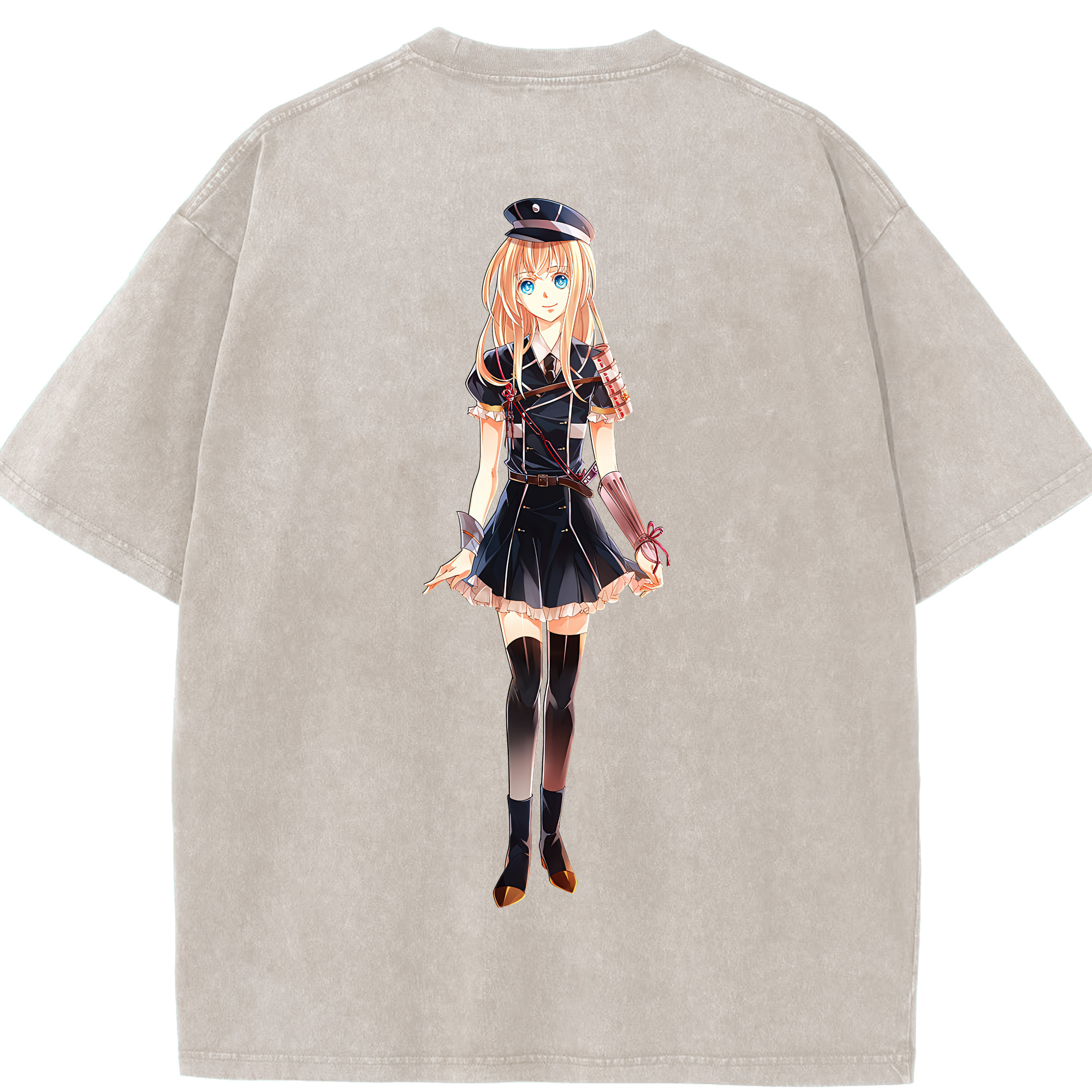 （画像用） 刀剣乱舞 Touken Ranbu 綿100% ヴィンテージ風 半袖Tシャツ（背面プリント）