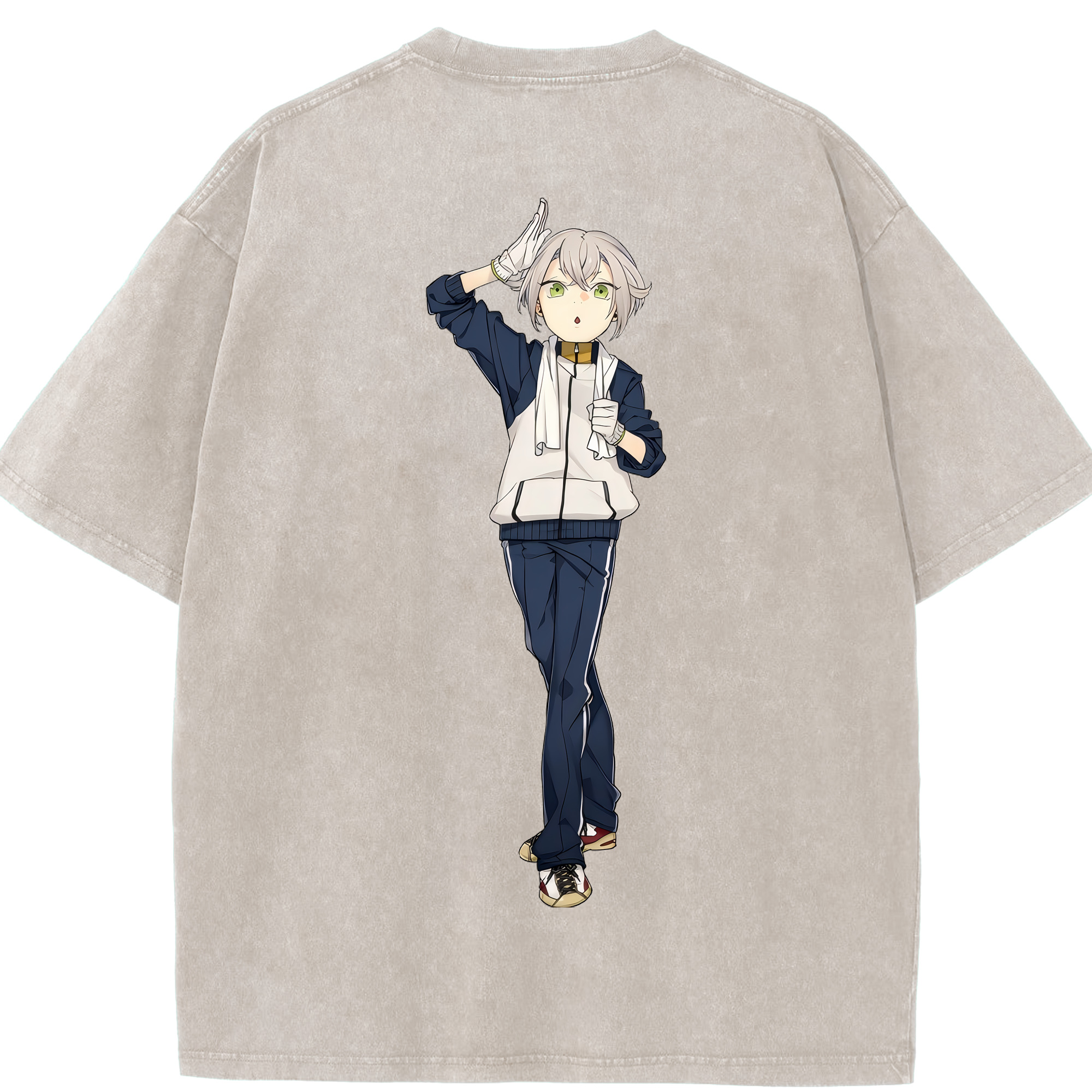 （画像用） 刀剣乱舞 Touken Ranbu 綿100% ヴィンテージ風 半袖Tシャツ（背面プリント）