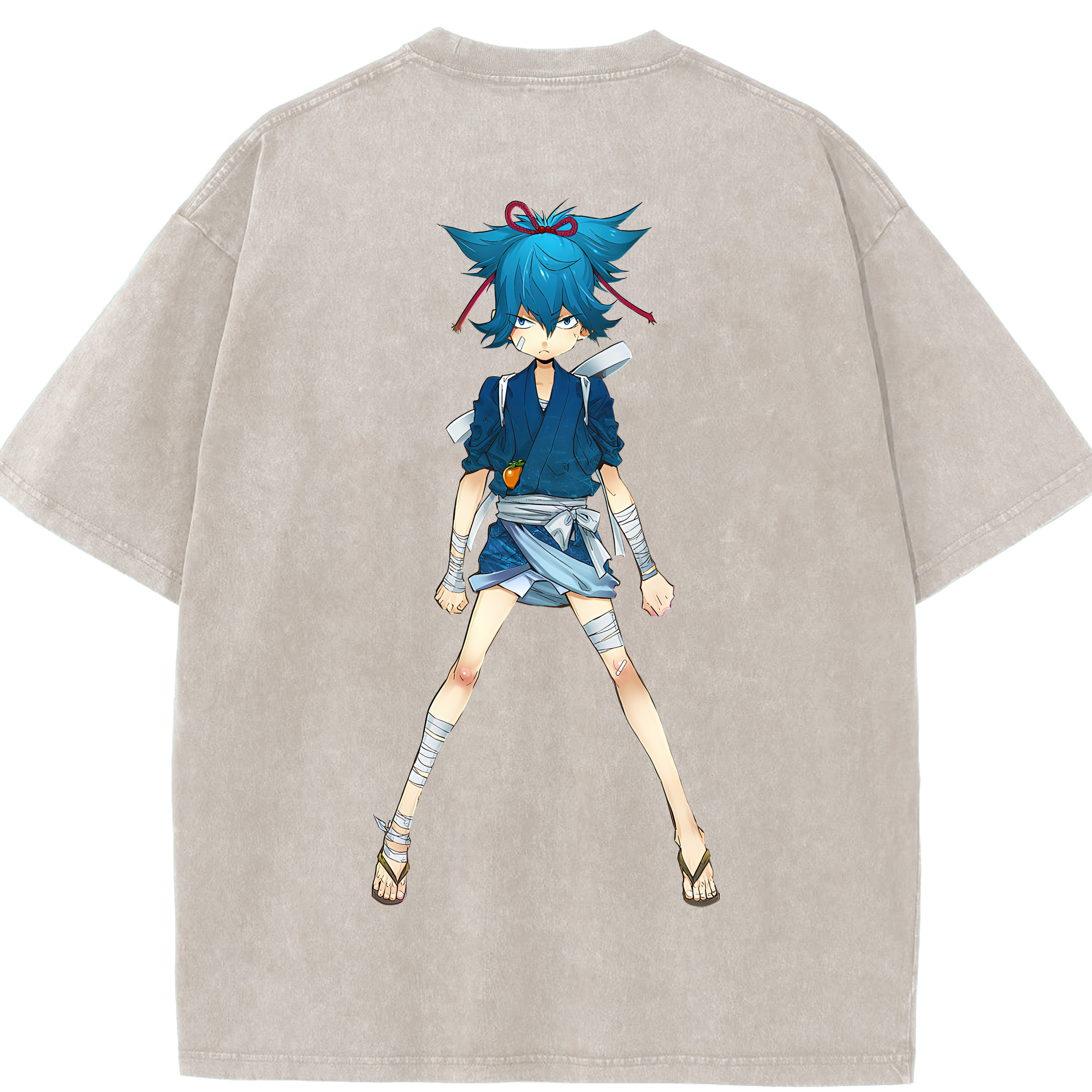 （画像用） 刀剣乱舞 Touken Ranbu 綿100% ヴィンテージ風 半袖Tシャツ（背面プリント）