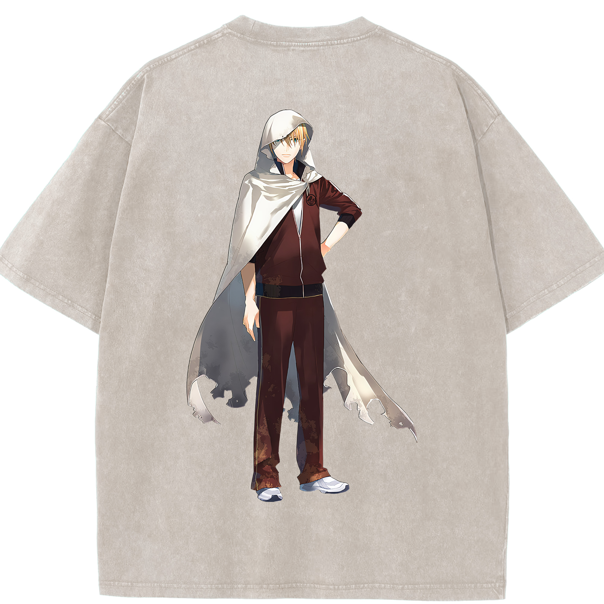 （画像用） 刀剣乱舞 Touken Ranbu 綿100% ヴィンテージ風 半袖Tシャツ（背面プリント）