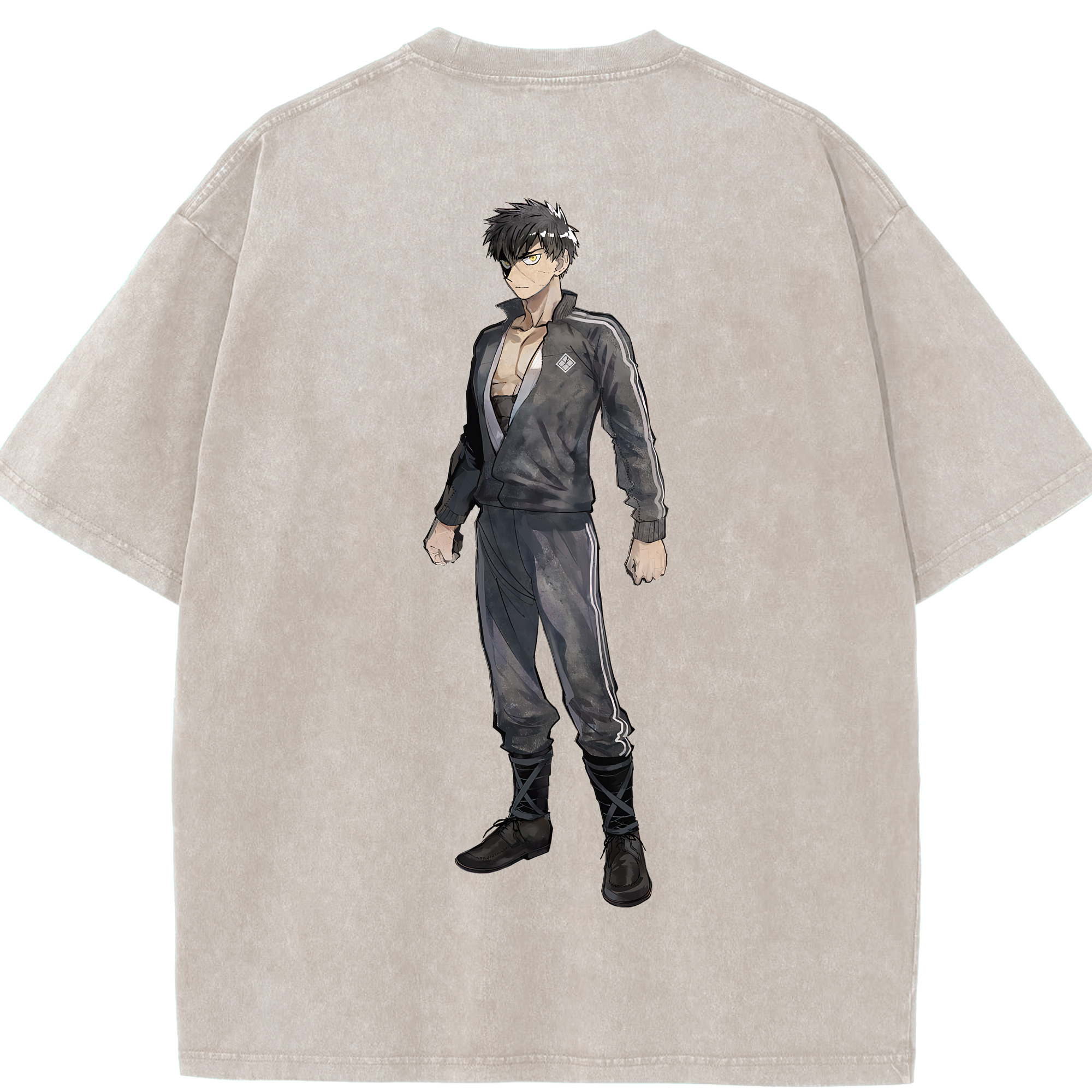 （画像用） 刀剣乱舞 Touken Ranbu 綿100% ヴィンテージ風 半袖Tシャツ（背面プリント）