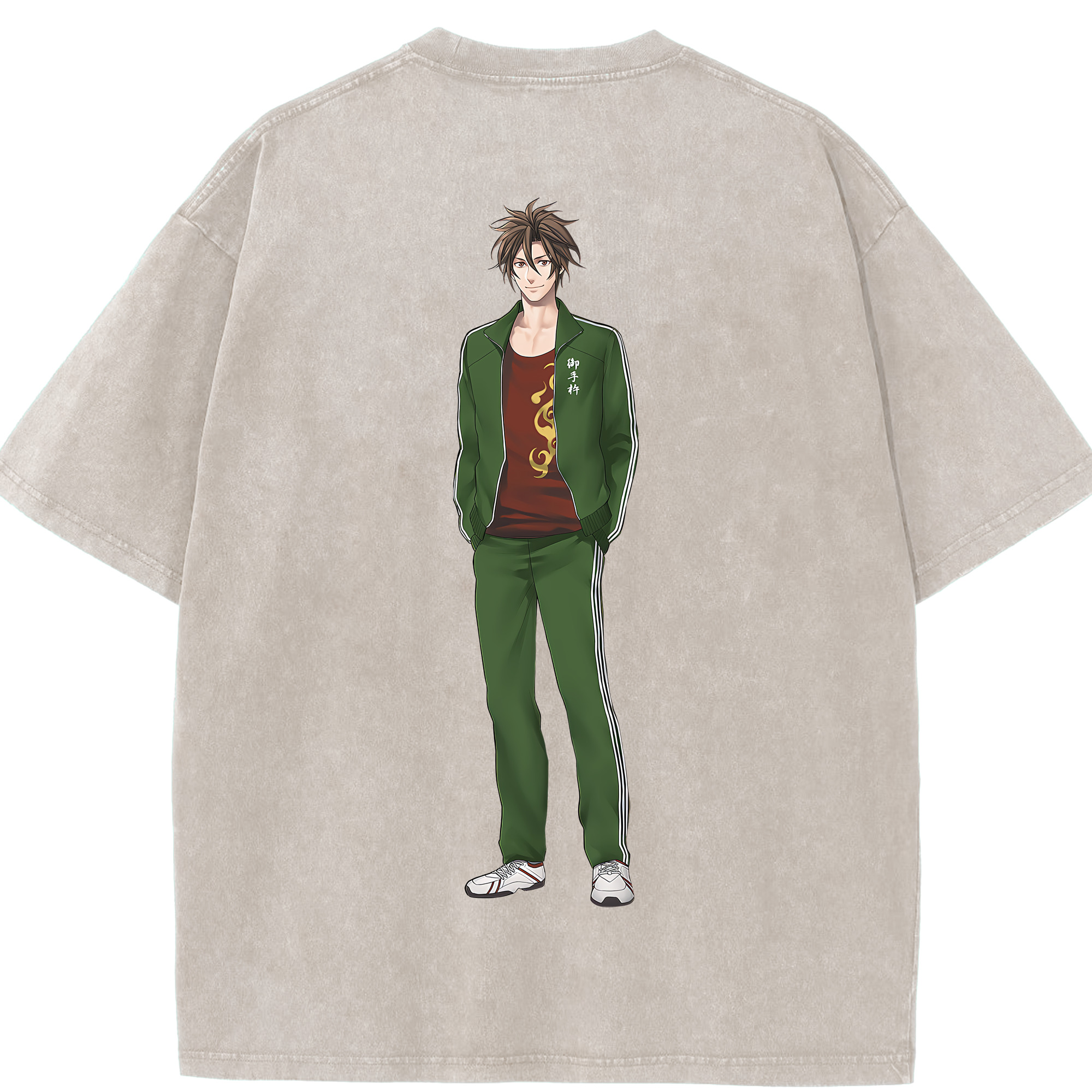 （画像用） 刀剣乱舞 Touken Ranbu 綿100% ヴィンテージ風 半袖Tシャツ（背面プリント）