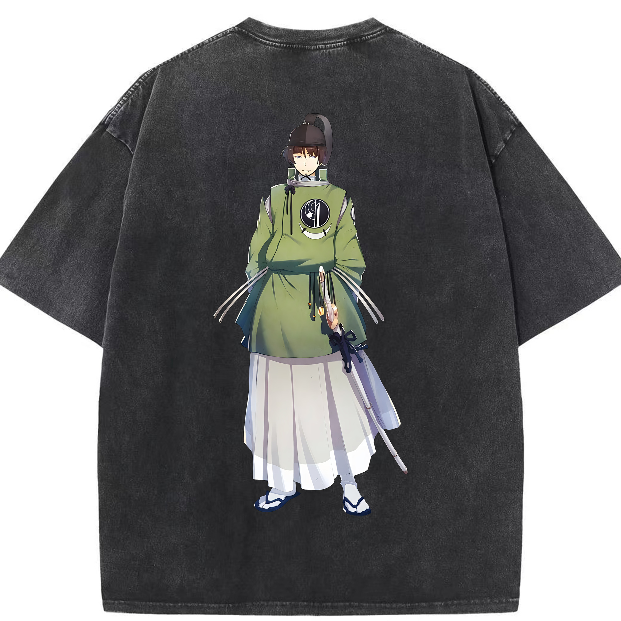 （画像用） 刀剣乱舞 Touken Ranbu 綿100% ヴィンテージ風 半袖Tシャツ（背面プリント）