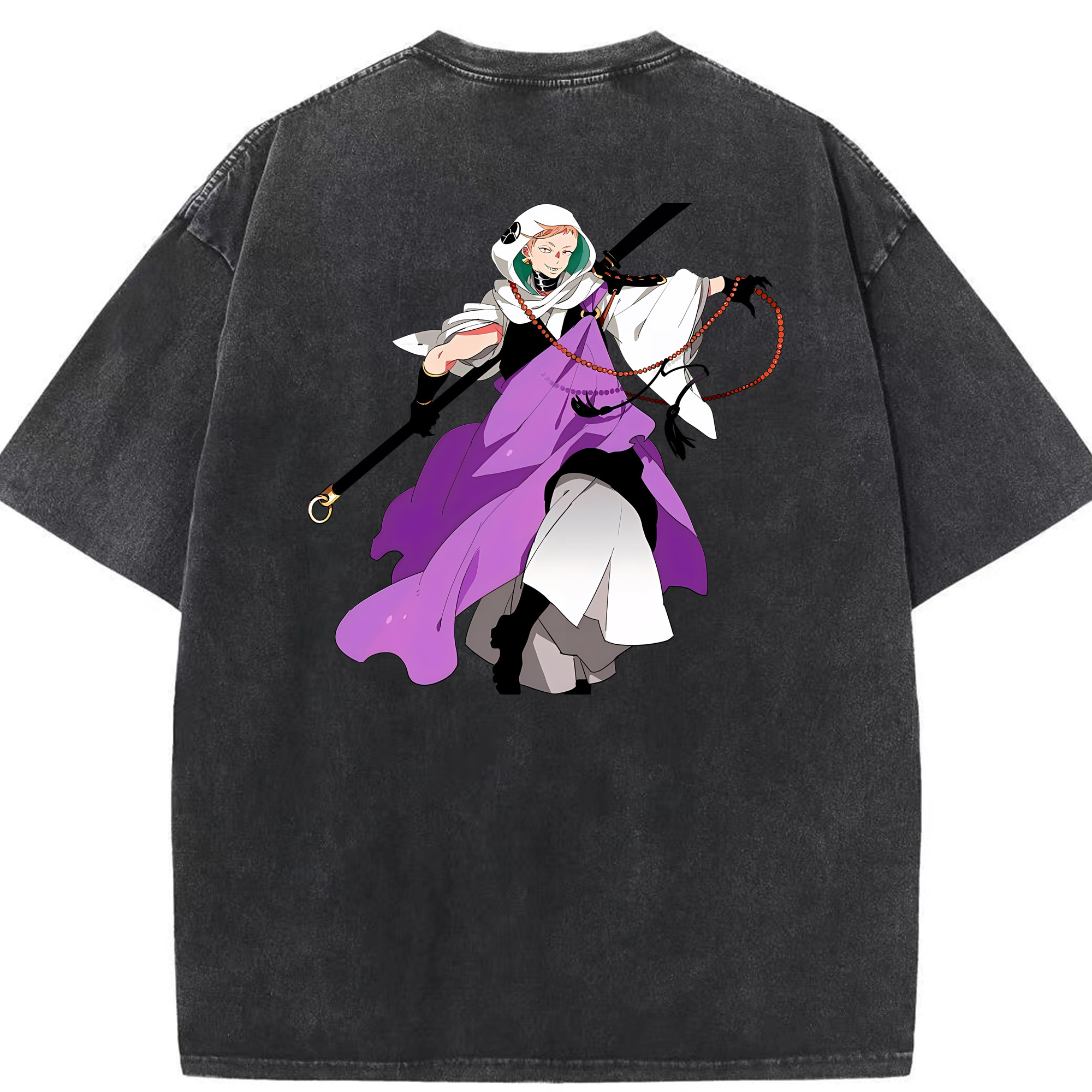 （画像用） 刀剣乱舞 Touken Ranbu 綿100% ヴィンテージ風 半袖Tシャツ（背面プリント）